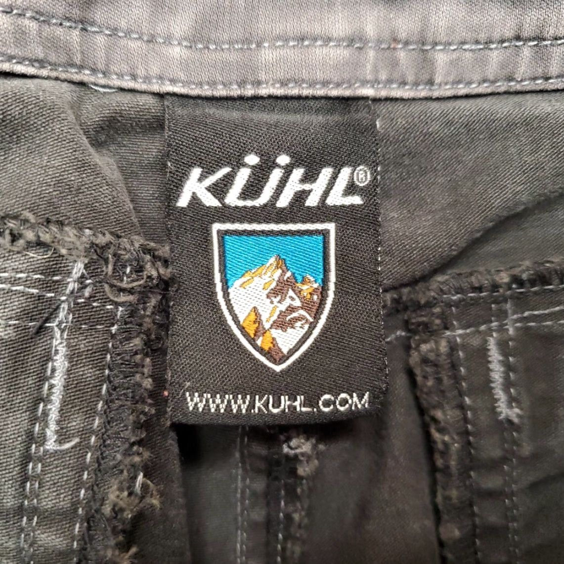 Vintage Kuhl Pants Women 6 Performance Fade Charcoal Wash Patina Dye Articulated Outdoor Chino Pockets Logo Casual Nature 31in Inseam Womens Size 28" / US 6 / IT 42 - 4 Thumbnail
