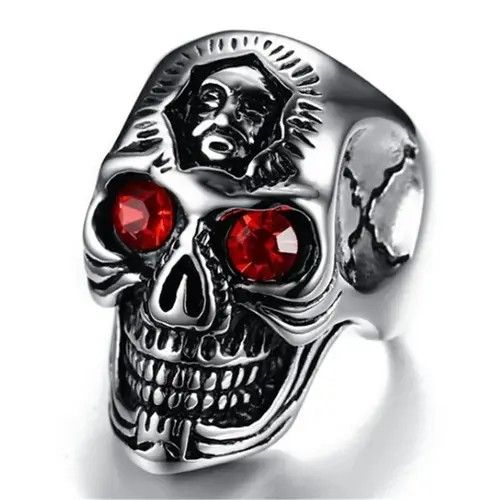Foreign Exchange Classic Skeleton Men Skull Red Eyes Size ONE SIZE - 8 Thumbnail