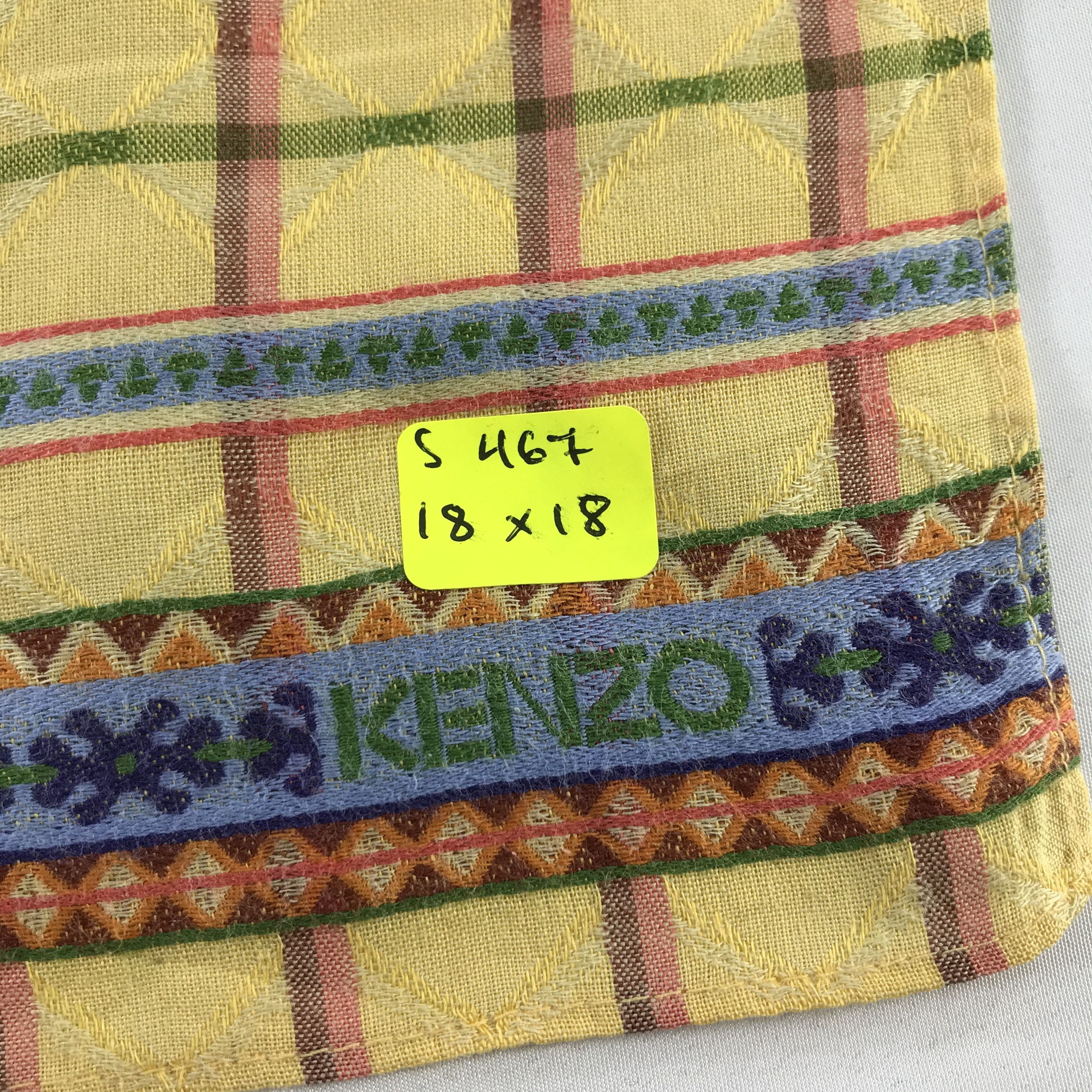 Kenzo × Vintage Kenzo Bandana / Handkerchief / Neckerchief - S467 Size ONE SIZE - 5 Thumbnail