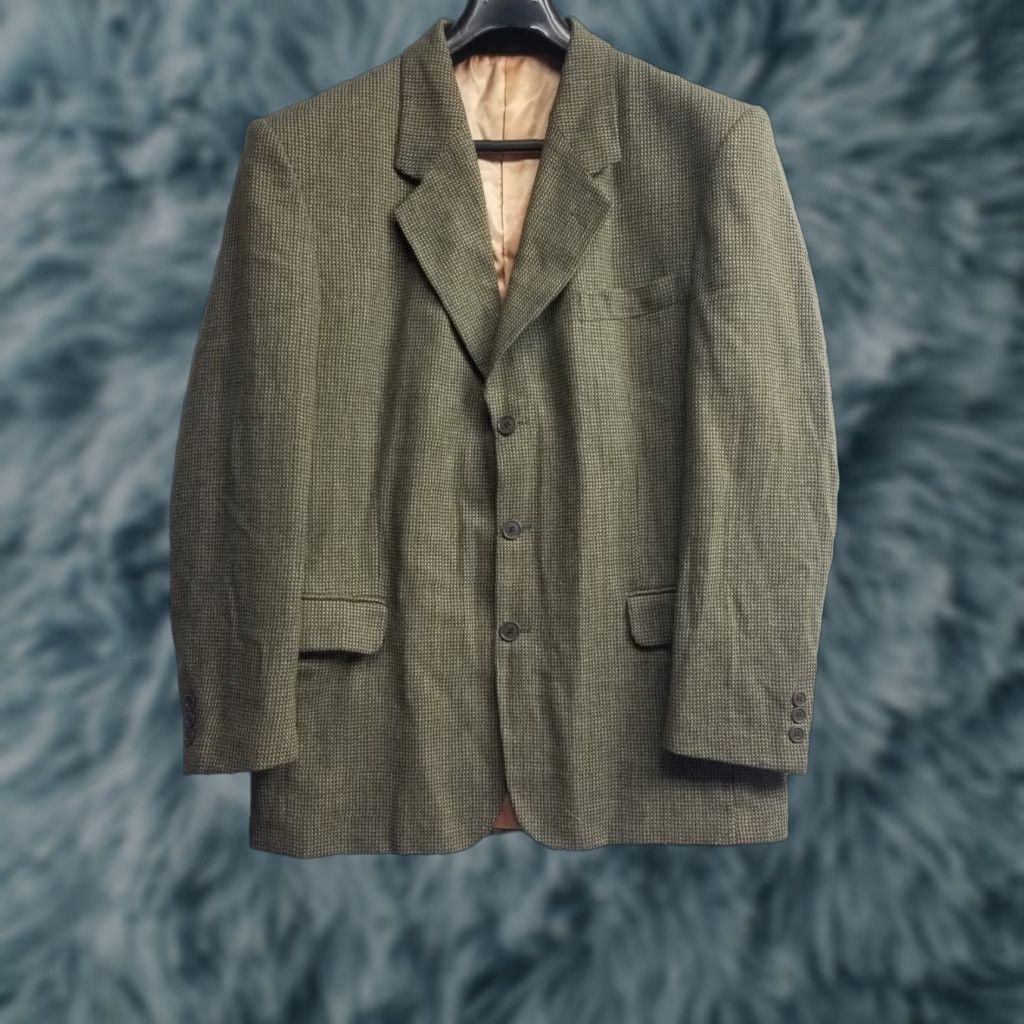 Vintage Zeidler & Zeidler Blazer Jacket Brown Wool Silk Double-Breasted 40R Men Regular Jacket Coat Suit 40R Mens Brown Wool Silk Blazer Jacket Size 40R - 1 Thumbnail