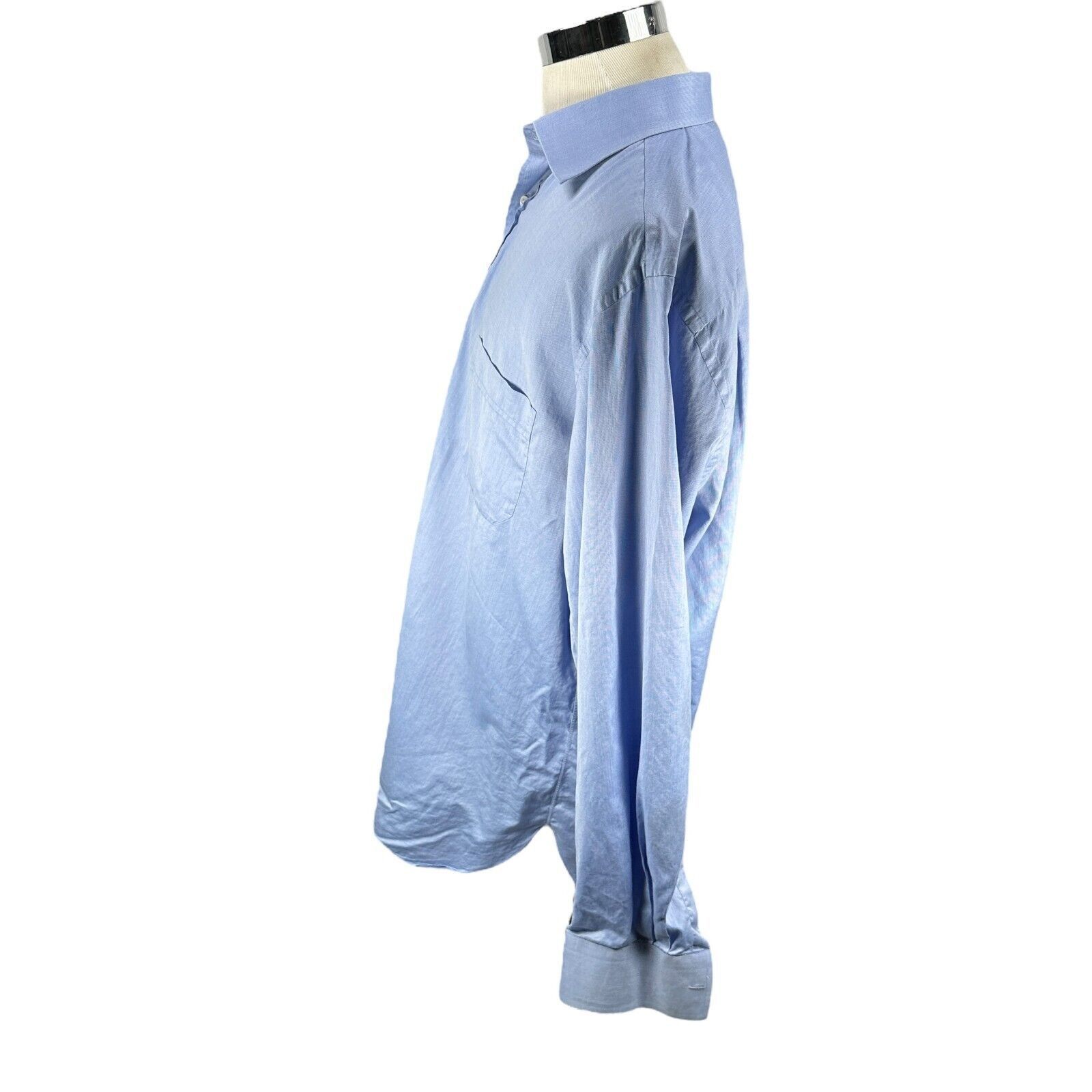 The Unbranded Brand Marol Bologna Dress Shirt Men’s 43 / 17 Blue Long Sleeve Size US XXL / EU 58 / 5 - 3 Thumbnail