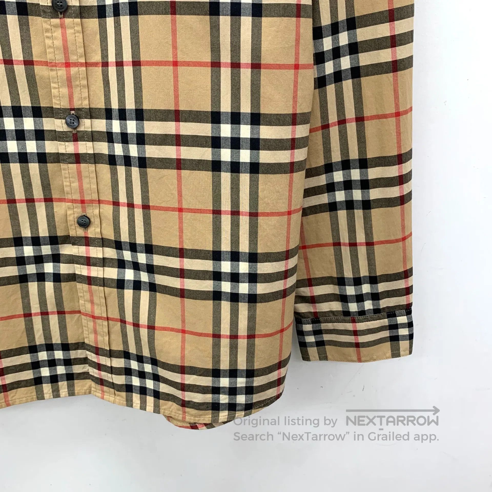 Burberry Burberry Size 14Y Brown classic check design cotton collar Size S / US 4 / IT 40 - 4 Thumbnail