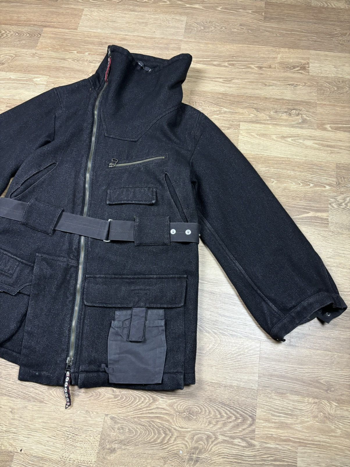Japanese Brand × Marithe + Francois Girbaud 2000s Marithé François Girbaud Asymmetrical Coat Size L / US 10 / IT 46 - 4 Thumbnail
