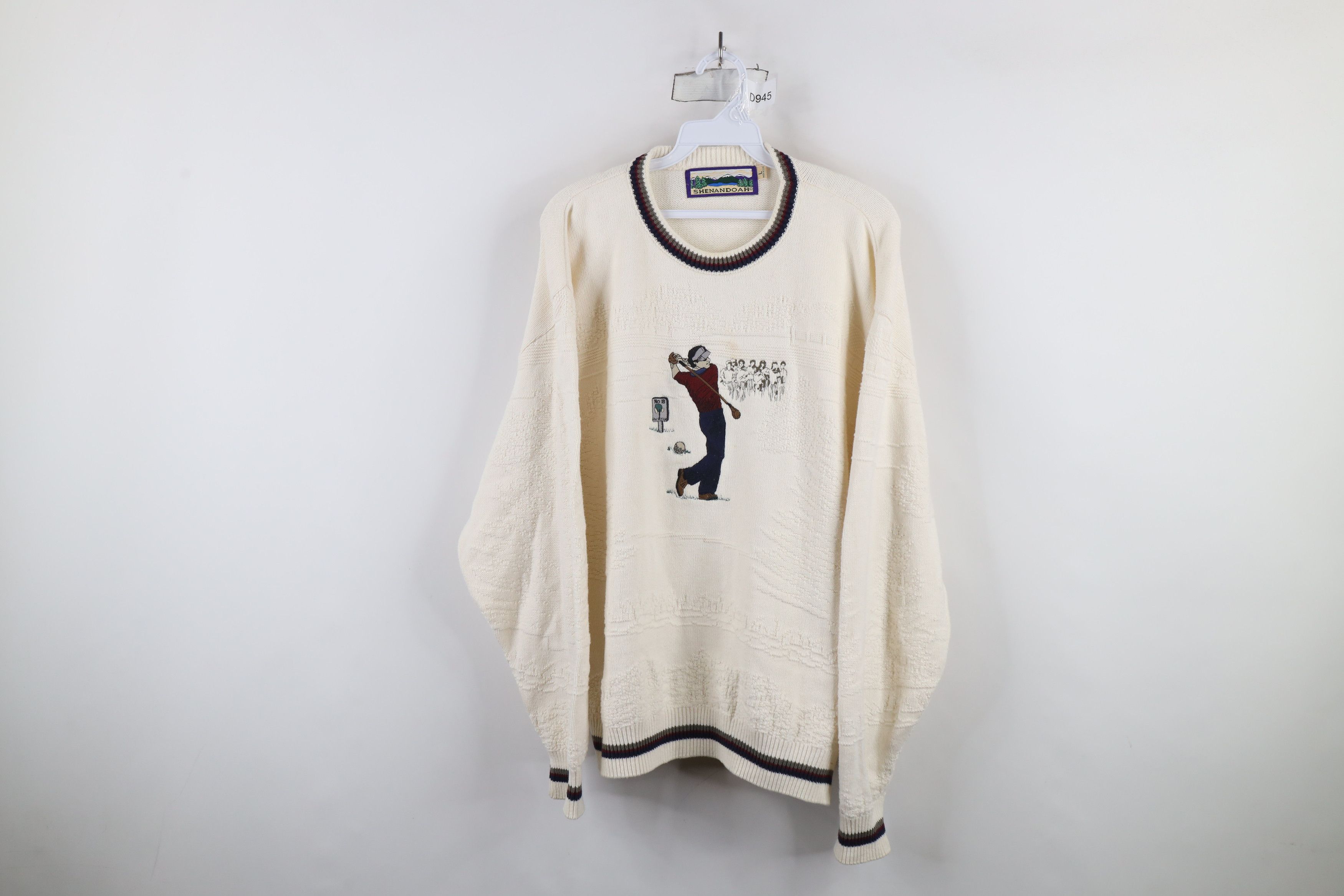Vintage Vintage 90s Streetwear Golf All Over Print Knit Sweater USA Size US L / EU 52-54 / 3 - 1 Thumbnail