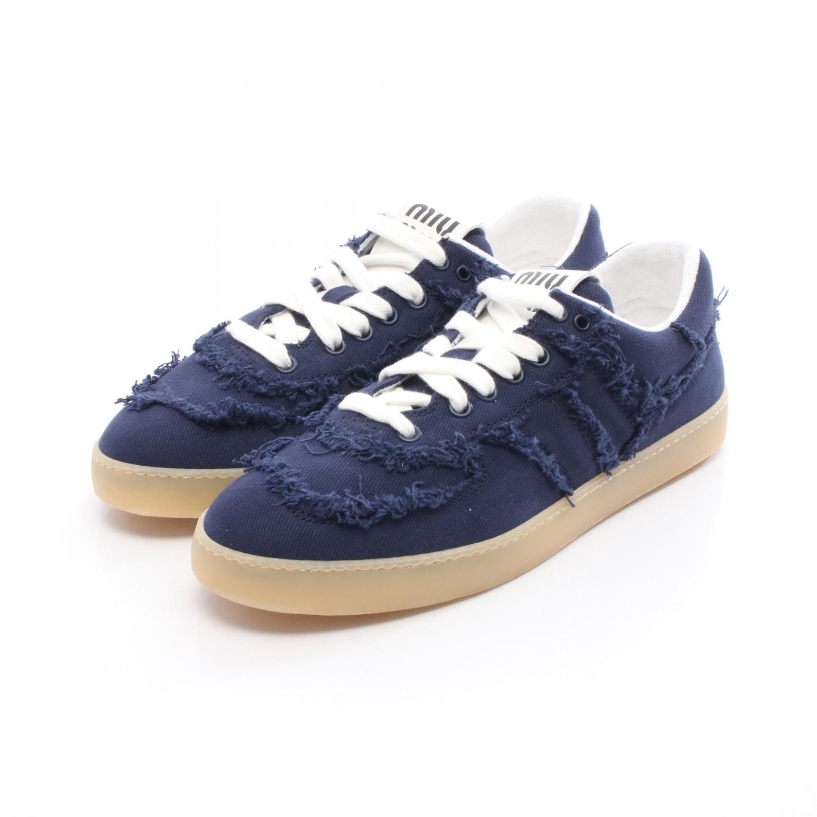 Miu Miu Miu Miu Miu Miu Denim Sneakers Textile Shoes DUTY FREE for USA Size ONE SIZE - 1 Thumbnail