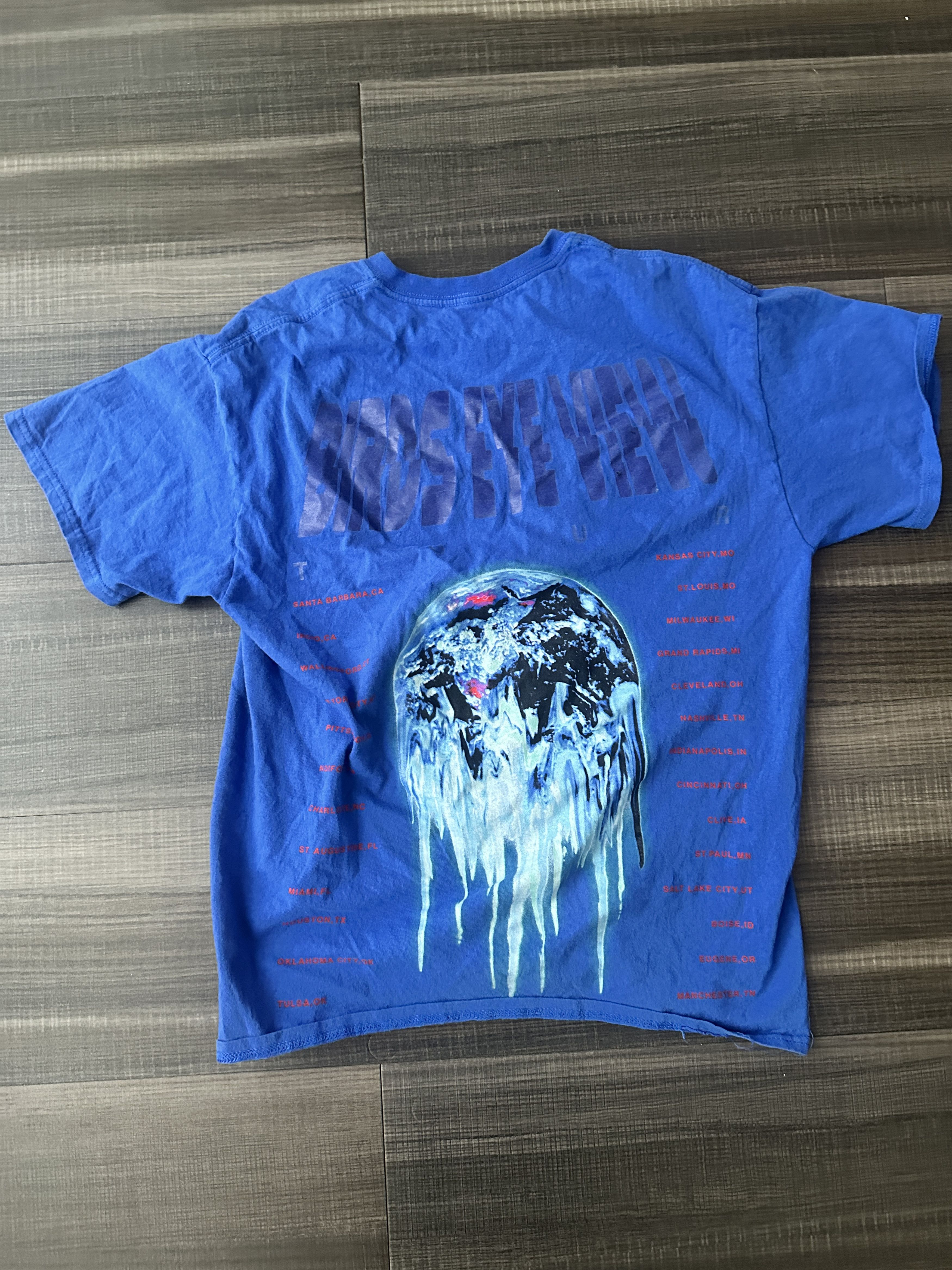 Travis Scott Travis Scott Birds Eye view tour Frozen world T-shirt Size US XL / EU 56 / 4 - 4 Thumbnail