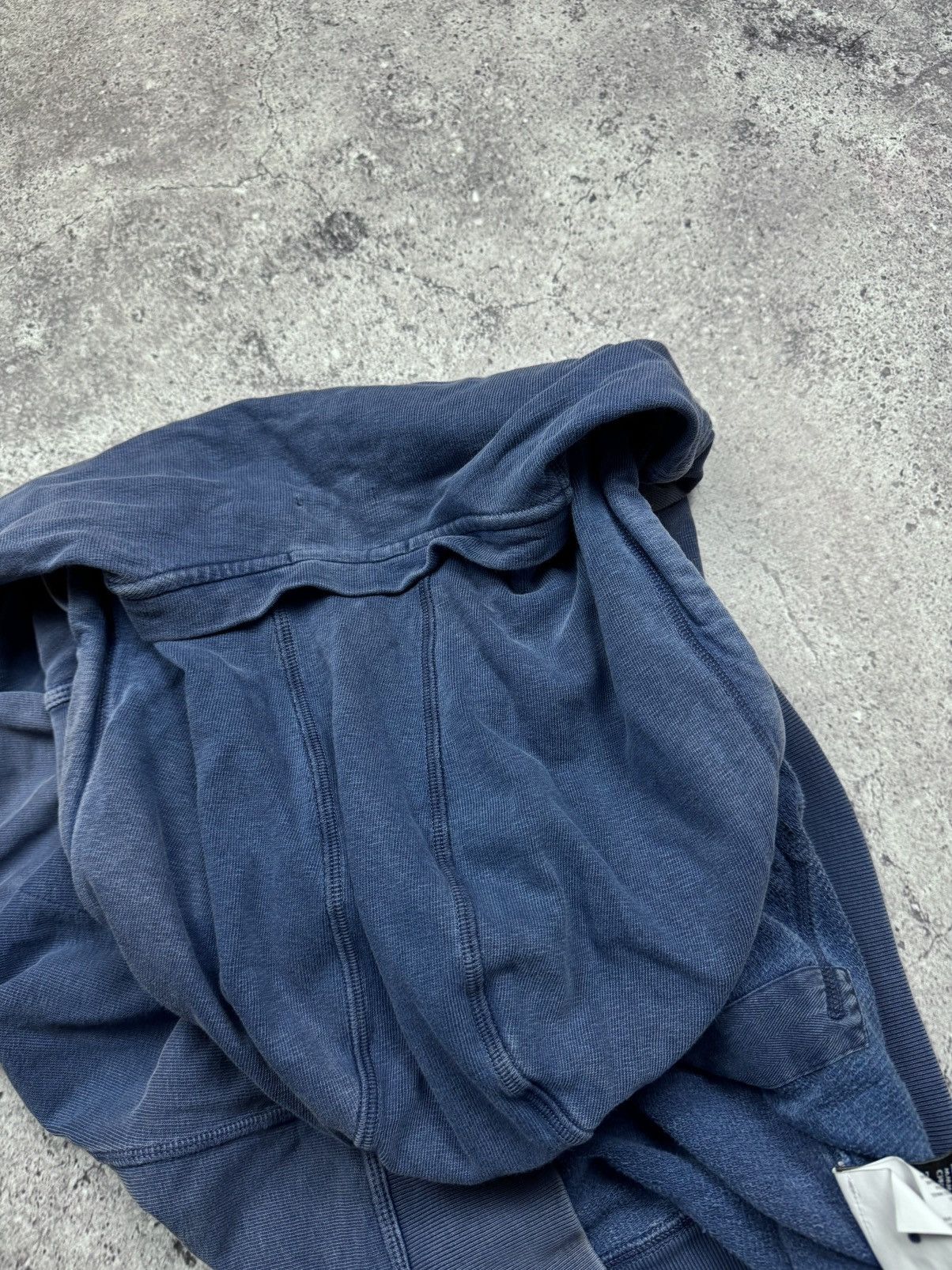 Stone Island Vintage Stone Island Garment Dyed Zip Hoodie Washed Blue Y2K Size US M / EU 48-50 / 2 - 21 Thumbnail