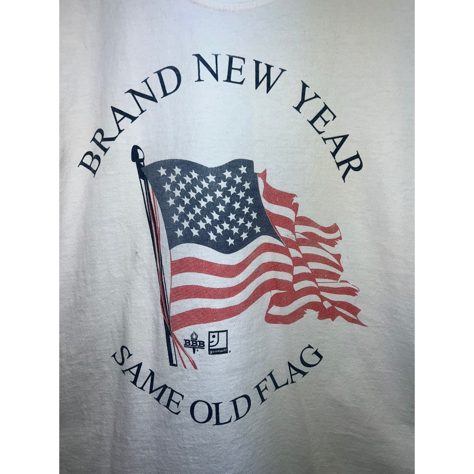 Gildan Vintage America Shirt American Flag Brand New Year Medium Size US M / EU 48-50 / 2 - 2 Thumbnail