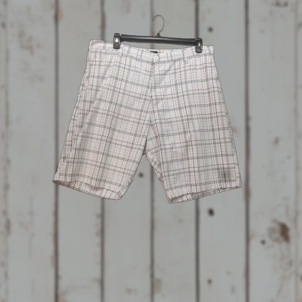 Burnside Burnside Short Pants Men's Size 38 White Plaid Casual Beach Golf Wear Size US 38 / EU 54 - 1 Thumbnail