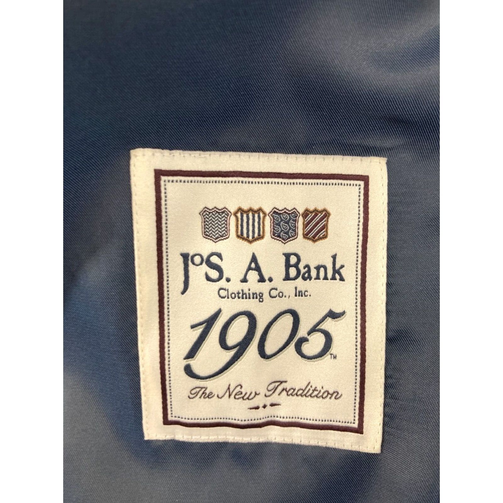 Jos. A. Bank Jos. A. Bank Suit Jacket Men 40R Blue Striped Wool Silk Blend Single-Breasted 2-Button Notch Lapel Mens Size 40R - 4 Thumbnail