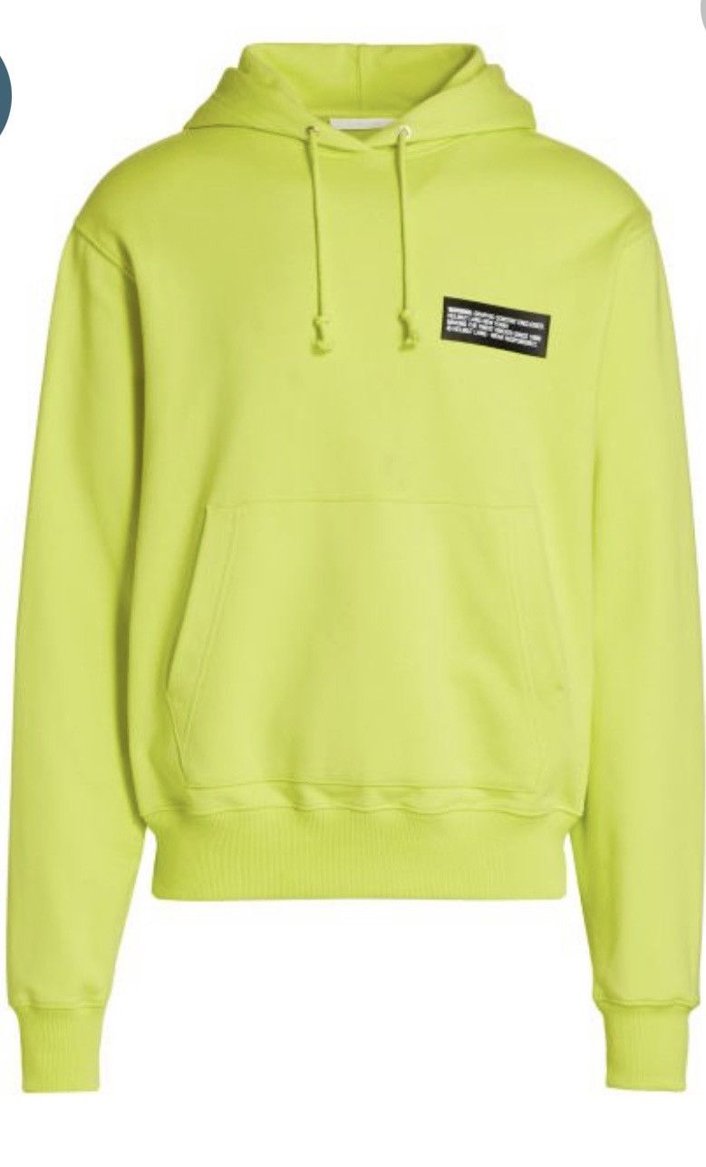 Helmut Lang Helmut Lang Neon Box Logo Hoodie Size M Size US M / EU 48-50 / 2 - 4 Thumbnail
