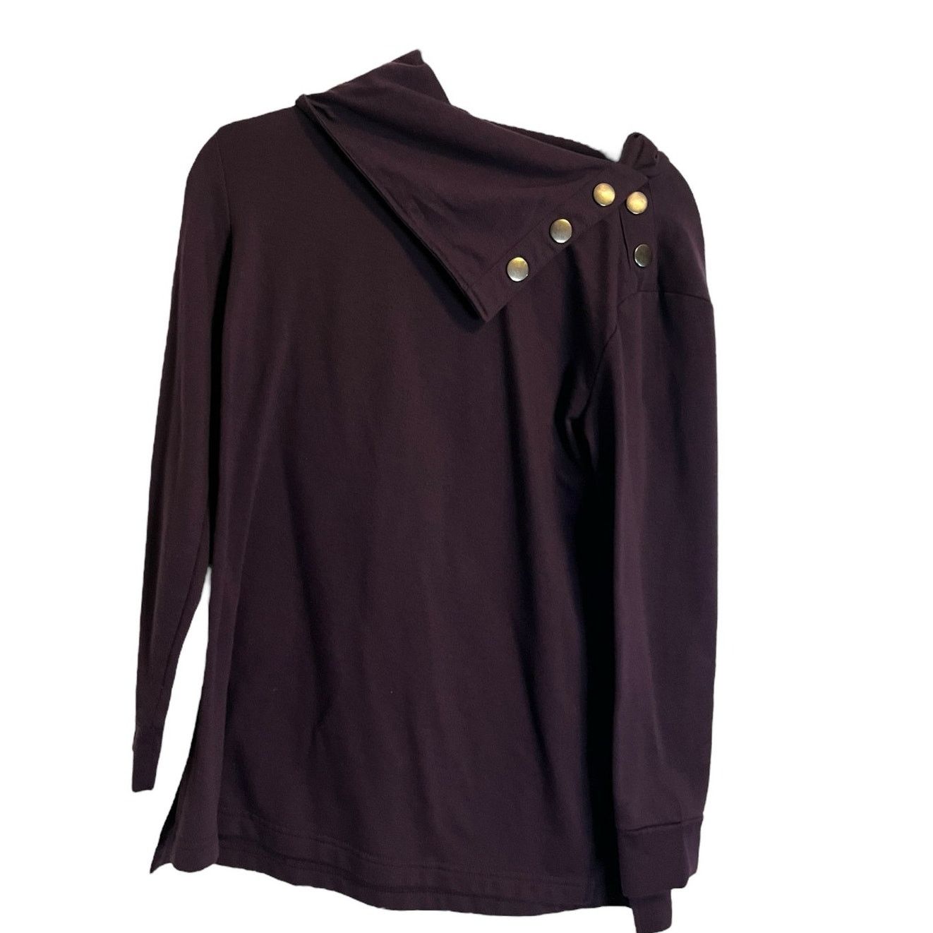 Designer The Sweatshirt Project Cowl Neck Size S Purple Size S / US 4 / IT 40 - 1 Thumbnail