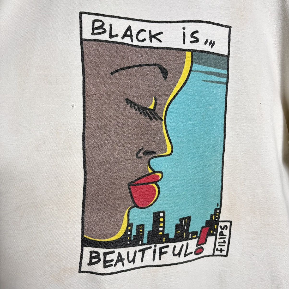 Vintage Vintage 90s Black Is Beautiful Arret Sur Image Movie Art Tee Size US XL / EU 56 / 4 - 3 Thumbnail