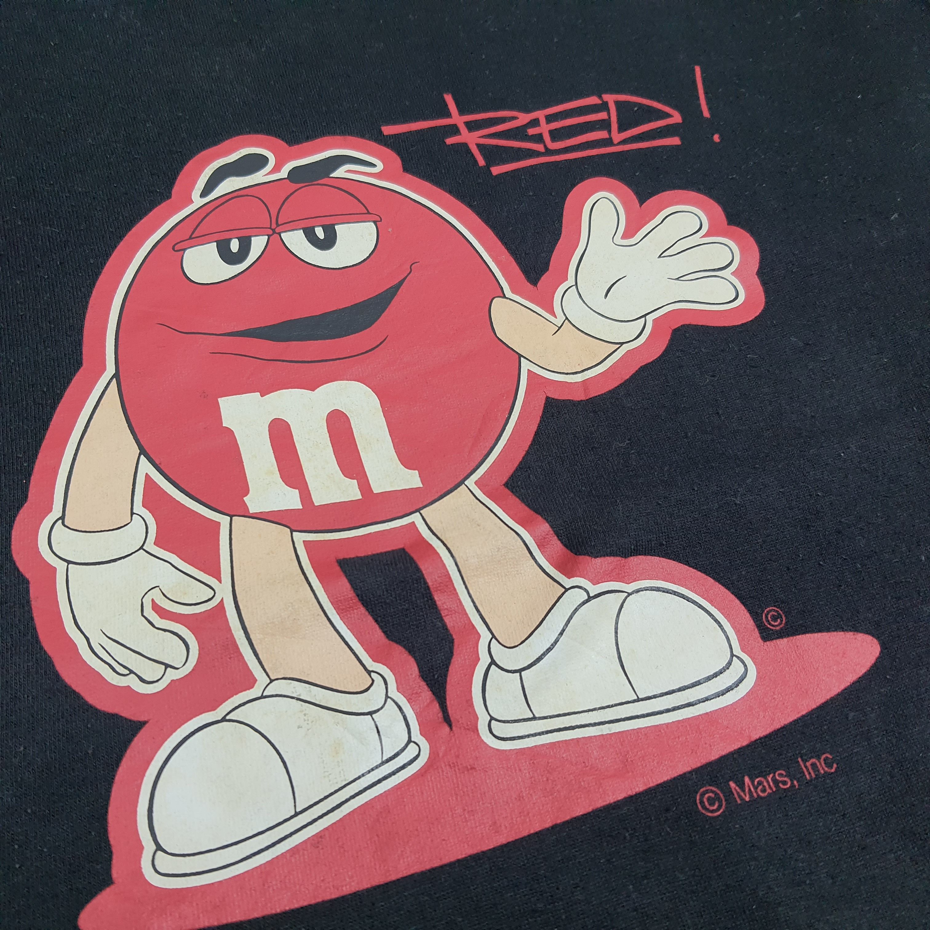 Vintage Vintage 90s M&M's Red Character Sweatshirt C282N7 Size US M / EU 48-50 / 2 - 2 Thumbnail