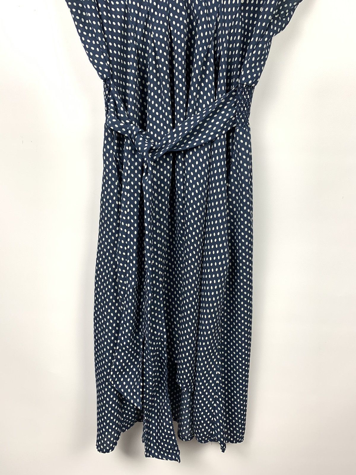 Max Mara Max Studio Polka Dot Midi Dress Women’s Size L Blue Size L / US 10 / IT 46 - 3 Thumbnail
