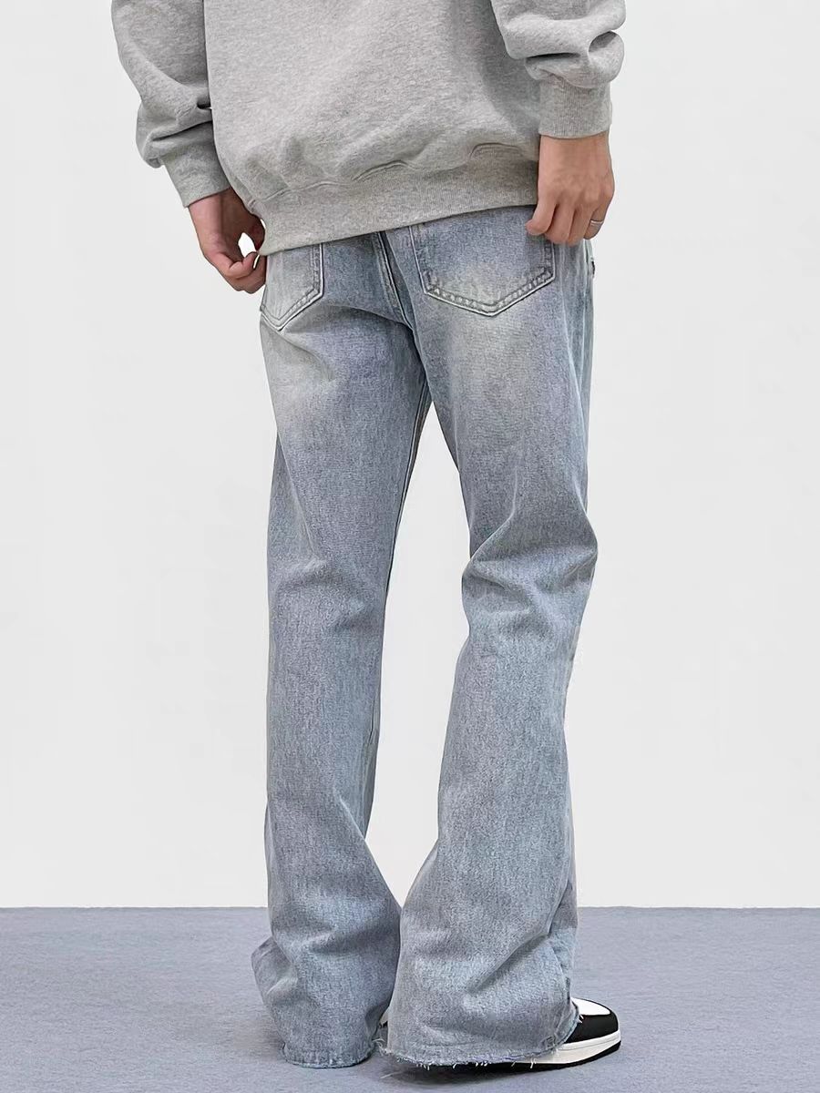 Japanese Brand × Jean Micro Flare Straight Leg Loose Jeans Size US 34 / EU 50 - 4 Thumbnail