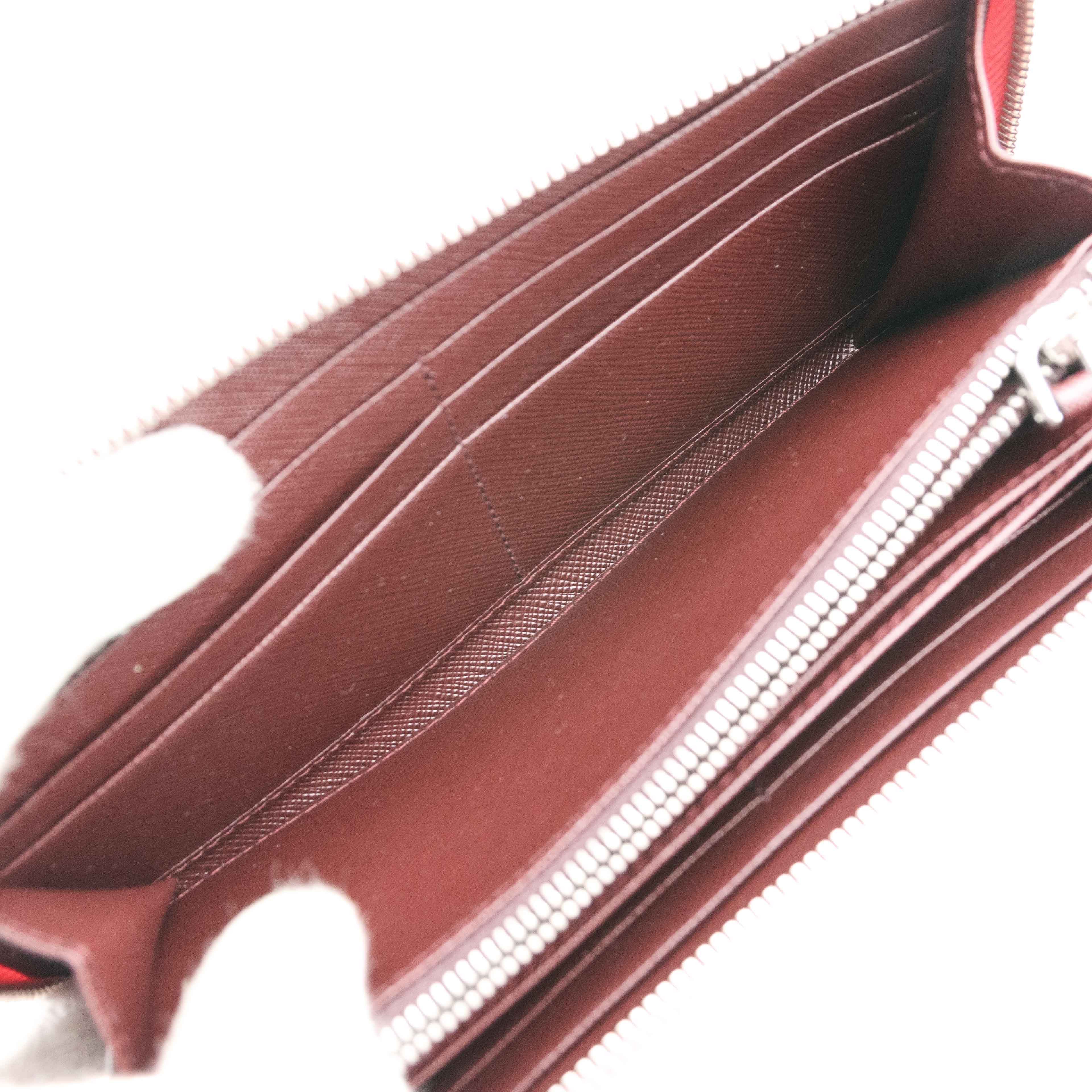Prada PRADA Zip Around Long Saffiano Leather Wallet Size ONE SIZE - 14 Thumbnail