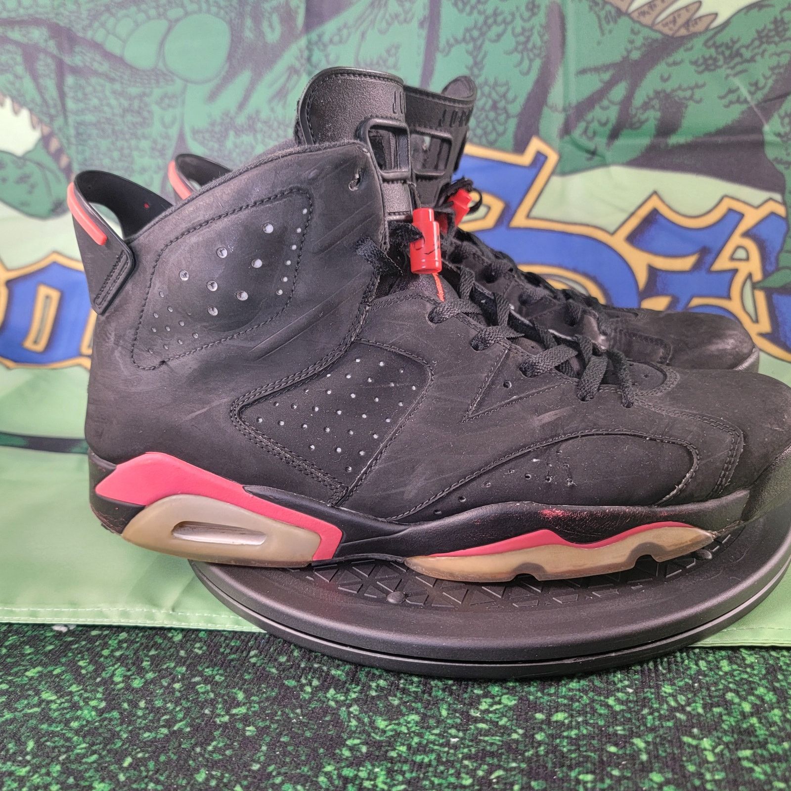 Nike Air Jordan 6 Retro 'Infrared' Mens Sz 13 Black/Infrared 23 Size US 13 / EU 46 - 4 Thumbnail
