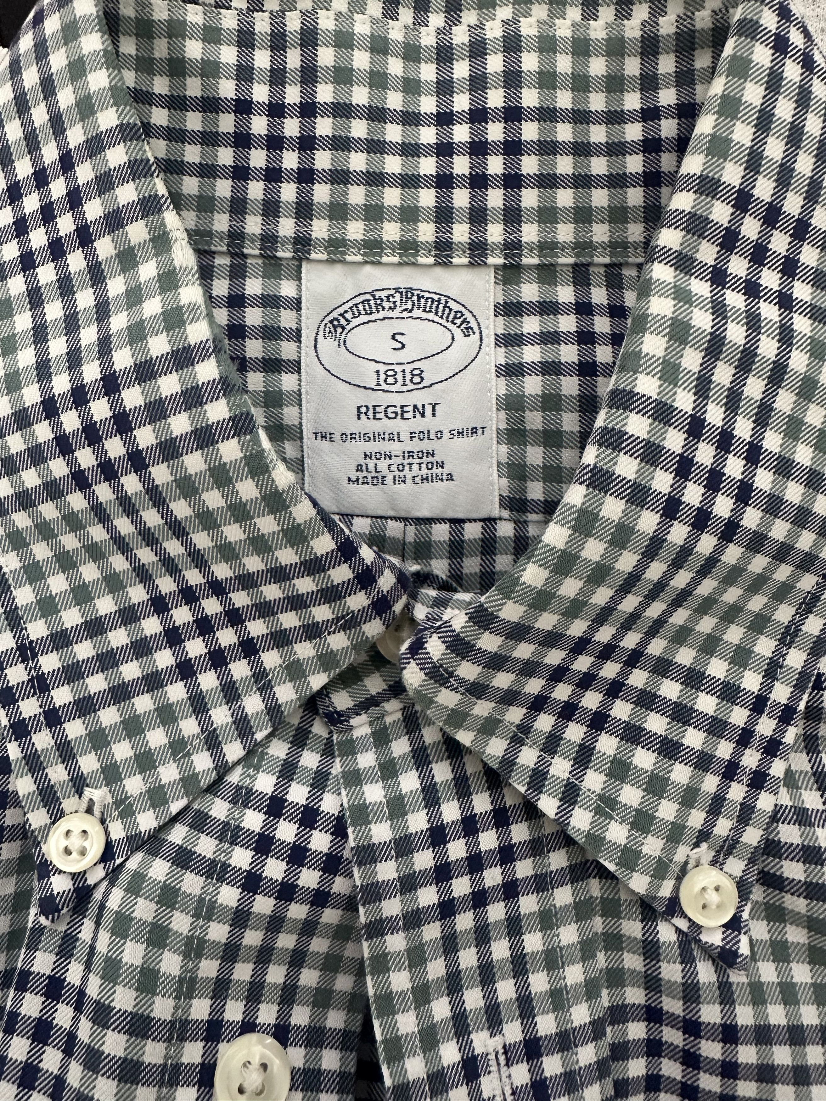 Brooks Brothers Regent Non-Iron Oxford Button Down Size US S / EU 44-46 / 1 - 1 Thumbnail