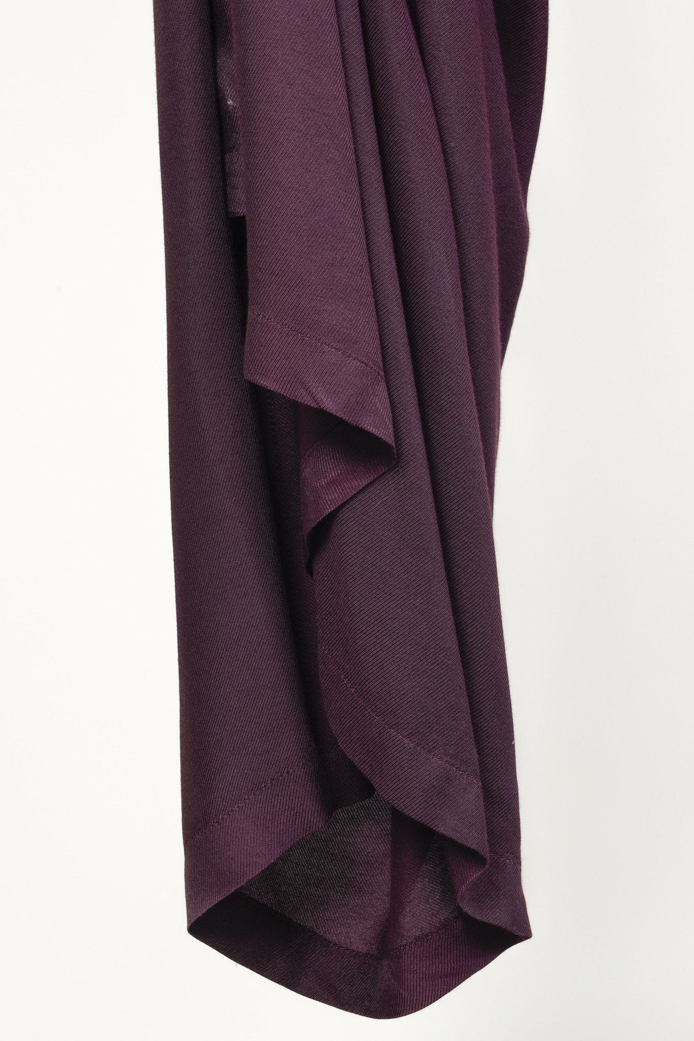Ann Demeulemeester Ann Demeulemeester Eggplant Long-Sleeve Wrap-Skirt Dress Size XL / US 12-14 / IT 48-50 - 7 Thumbnail