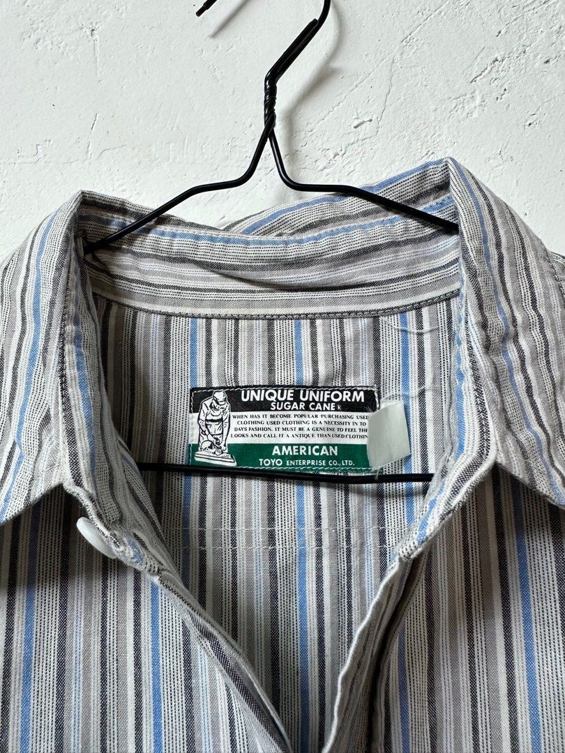 Sugar Cane Sugarcane Japan Striped Shirt Size US L / EU 52-54 / 3 - 4 Thumbnail