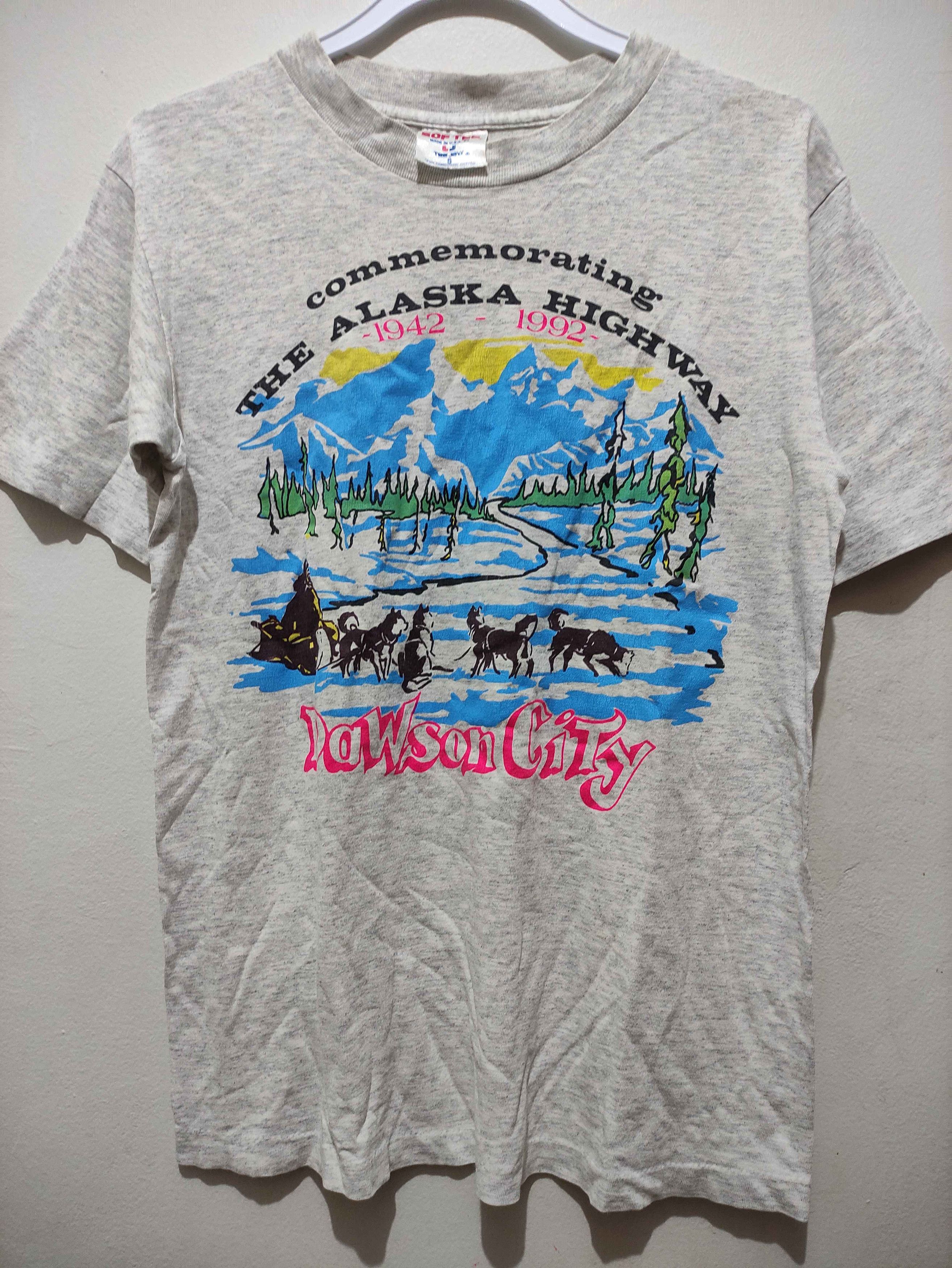 Vintage Vintage Alaska Highway 50th Anniversary T-Shirt Soft Tee Size US S / EU 44-46 / 1 - 2 Thumbnail