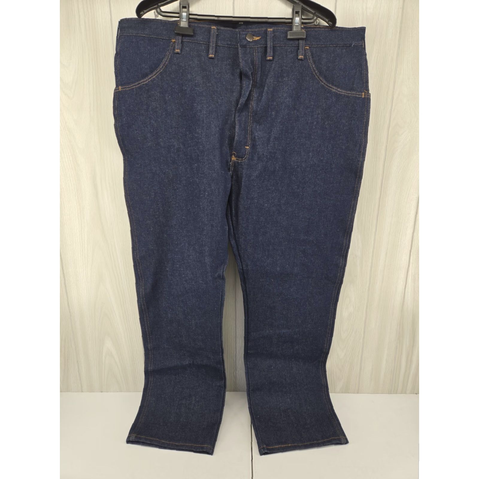 Denime VINTAGE Rustler Mens 44x30 Regular Fit Heavy Denim Jeans Western Work NWT Shirt? Size US 44 / EU 60 - 6 Thumbnail