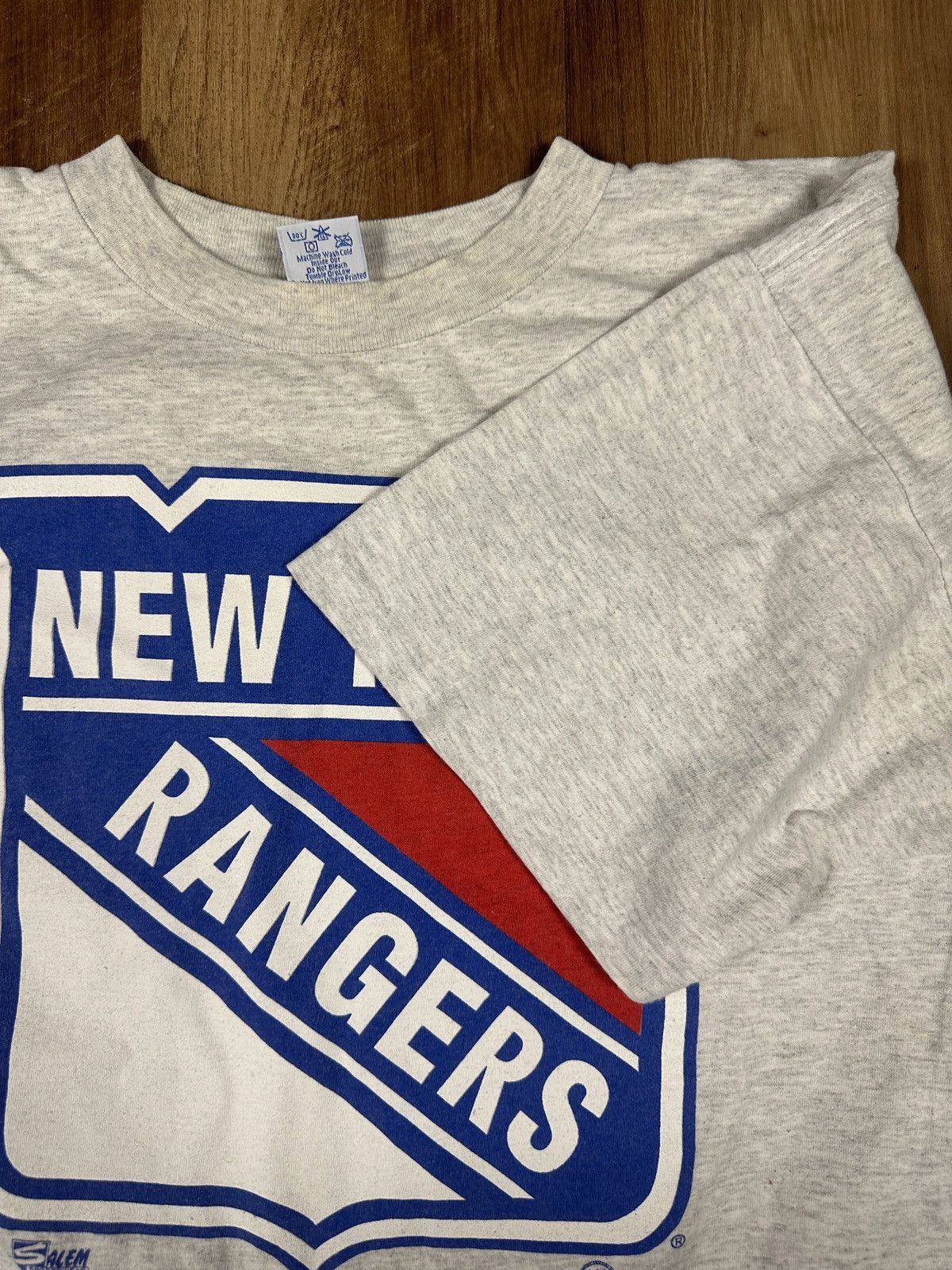 Vintage Vintage New York Rangers Big T-Shirt Gray Size XL Salem Tag Size US XL / EU 56 / 4 - 4 Thumbnail