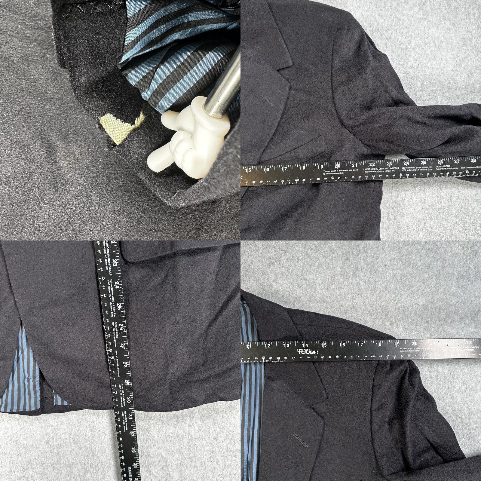 Vintage Oxxford Clothes Sport Coat Men 42 Black Cashmere Two-Button Notch Lapel Two Button Front Two-Button Jacket Neiman Marcus Conference Size US XS / EU 42 / 0 - 8 Thumbnail