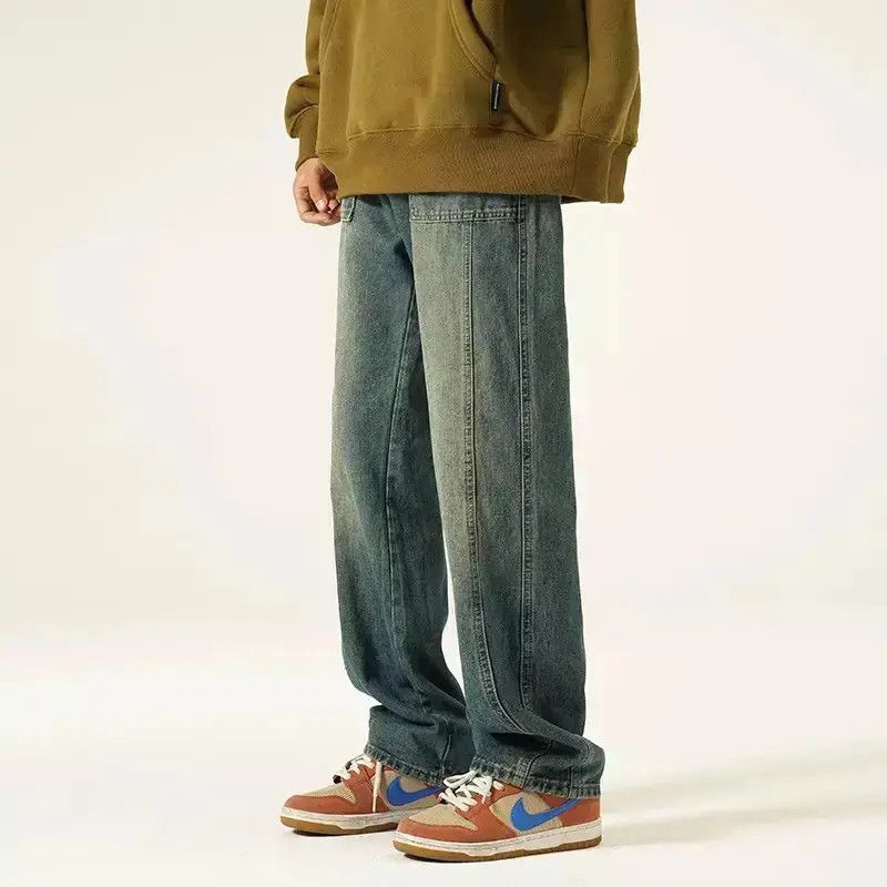 Japanese Brand Retro loose straight leg jeans Size US 32 / EU 48 - 1 Thumbnail
