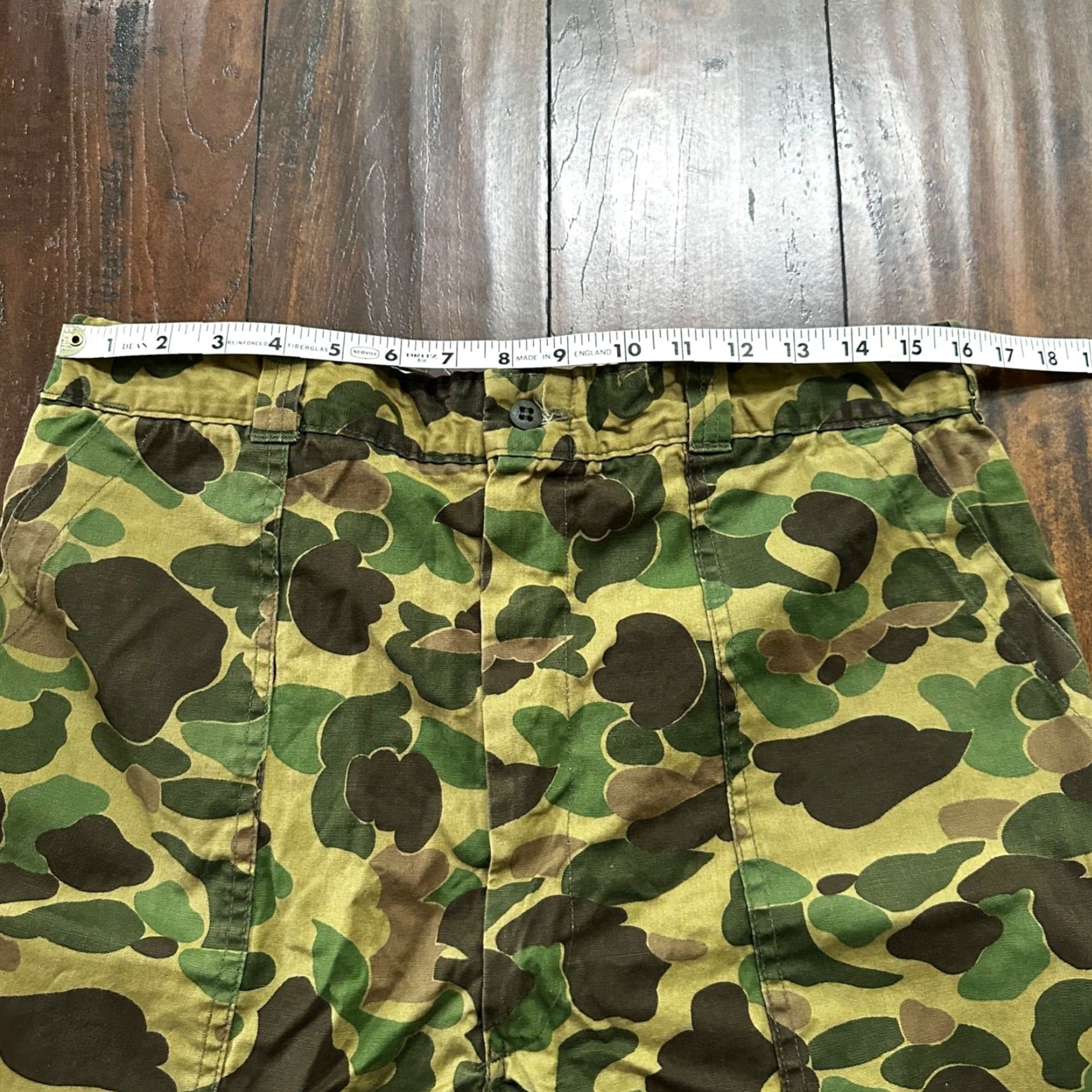 AMO VINTAGE Sears Frog Skin Camo Pants Talon Zip USMC WWII Military 32x29 Size US 32 / EU 48 - 5 Thumbnail
