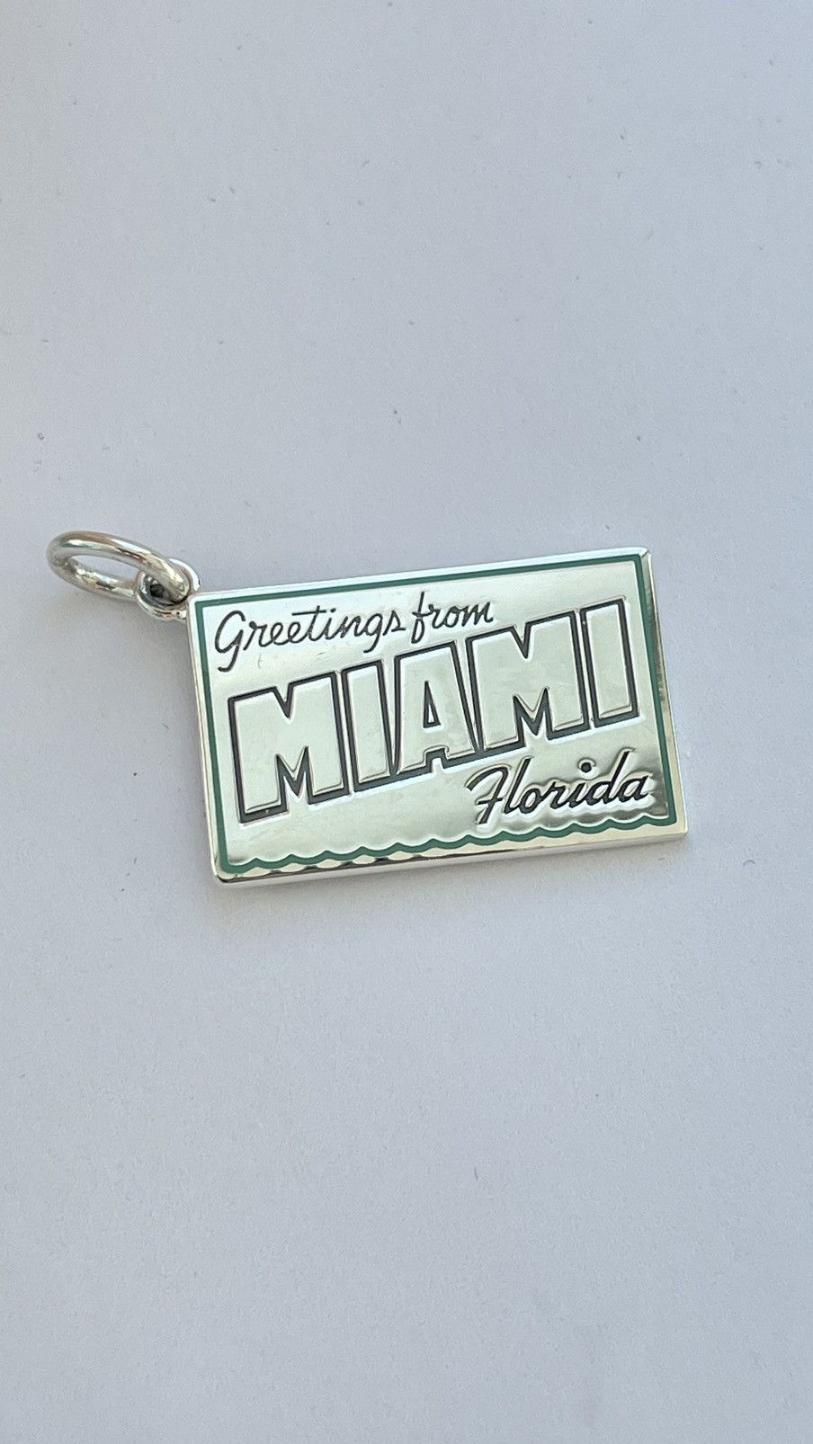 Tiffany & Co. Tiffany Miami Postcard Charm in Sterling Silver NEW with box Size ONE SIZE - 2 Thumbnail