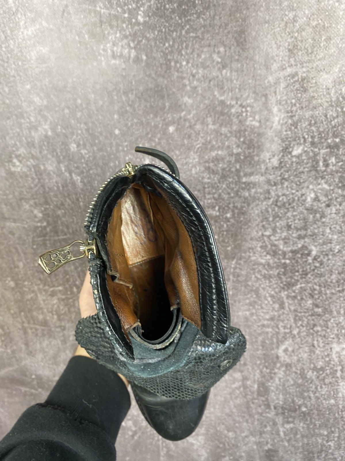 A.S.98 Vintage AS 98 Ankle Rick Owens Style Leather Biker Boots Size US 8 / IT 38 - 18 Thumbnail