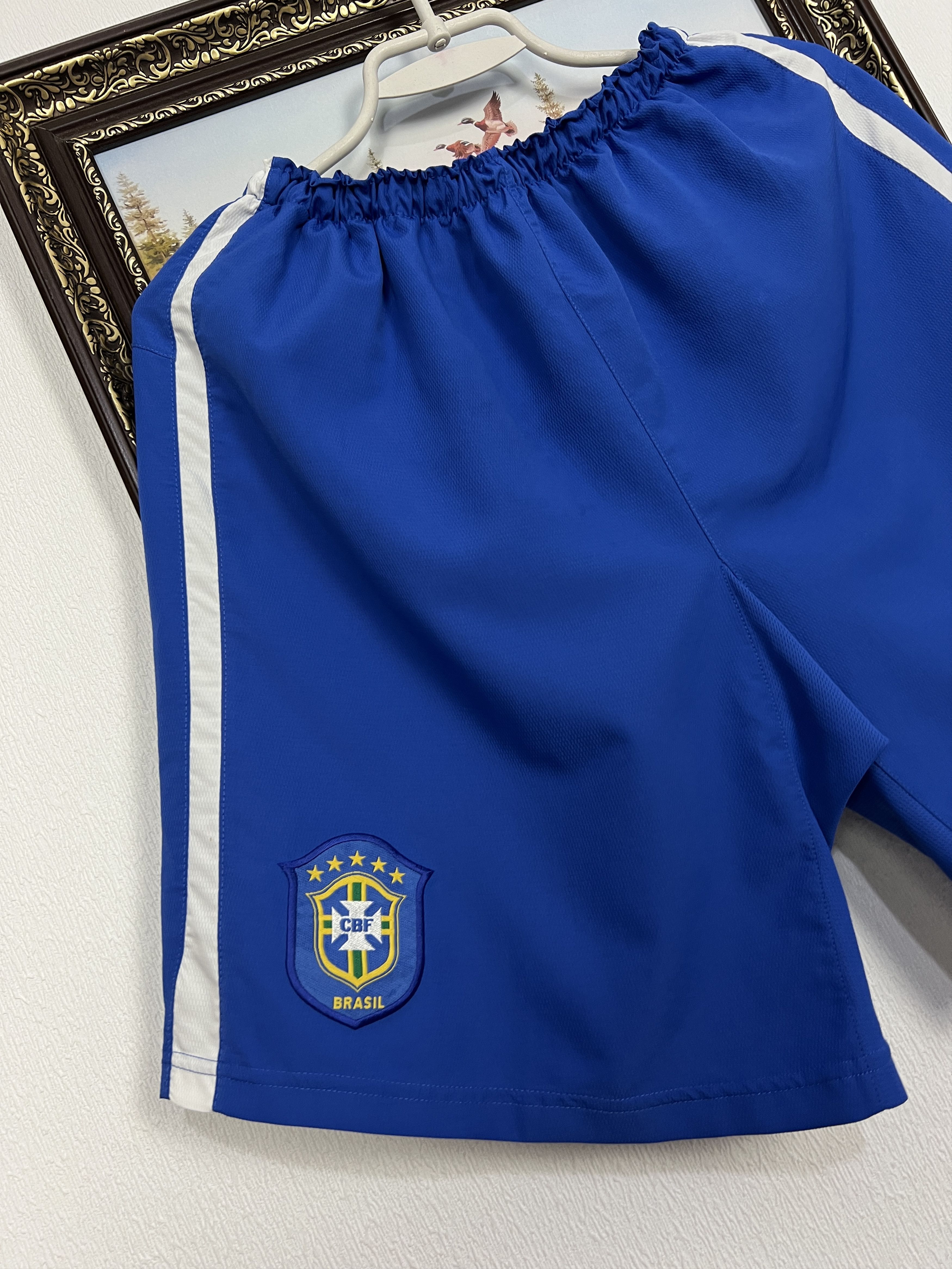 Nike Vintage Nike Brazil Football Shorts Soccer Athletic National Size US 30 / EU 46 - 3 Thumbnail