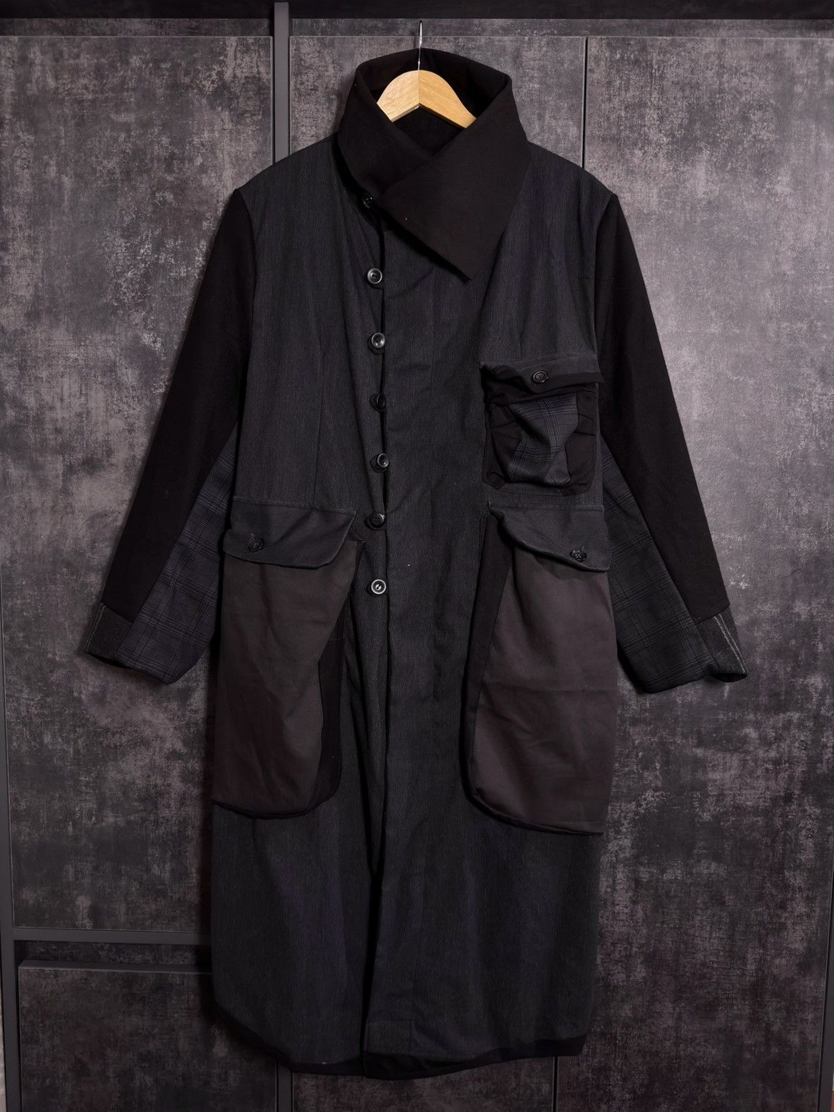 Tornado Mart Archive Tornado Mart Rebuild Coat Yohji Junya Miyake Acronym Size US L / EU 52-54 / 3 - 2 Thumbnail