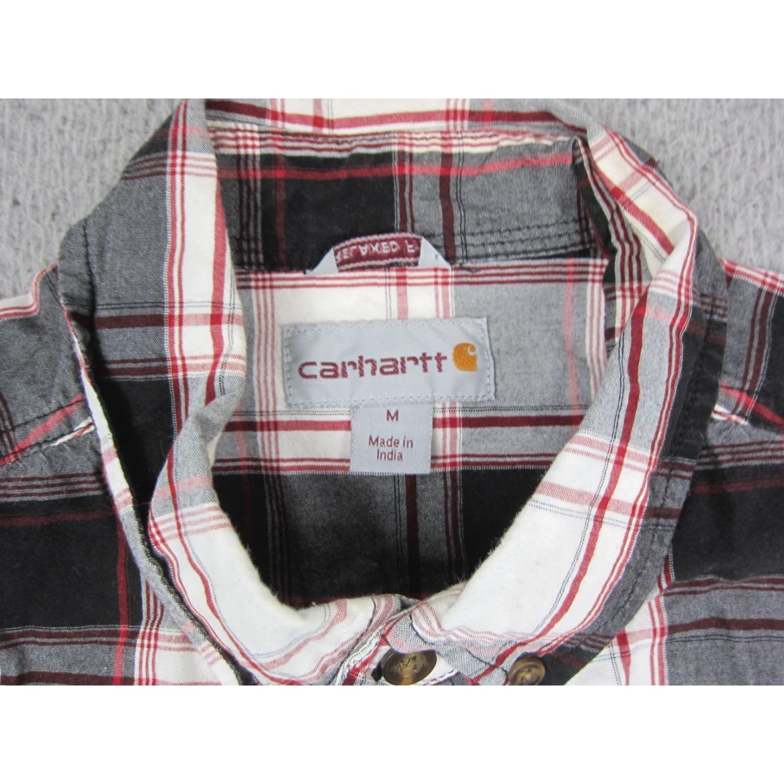 Carhartt Carhartt Shirt Mens M Red Black Plaid Relaxed Fit Button Up Work Classic Vintage No Size US M / EU 48-50 / 2 - 4 Thumbnail