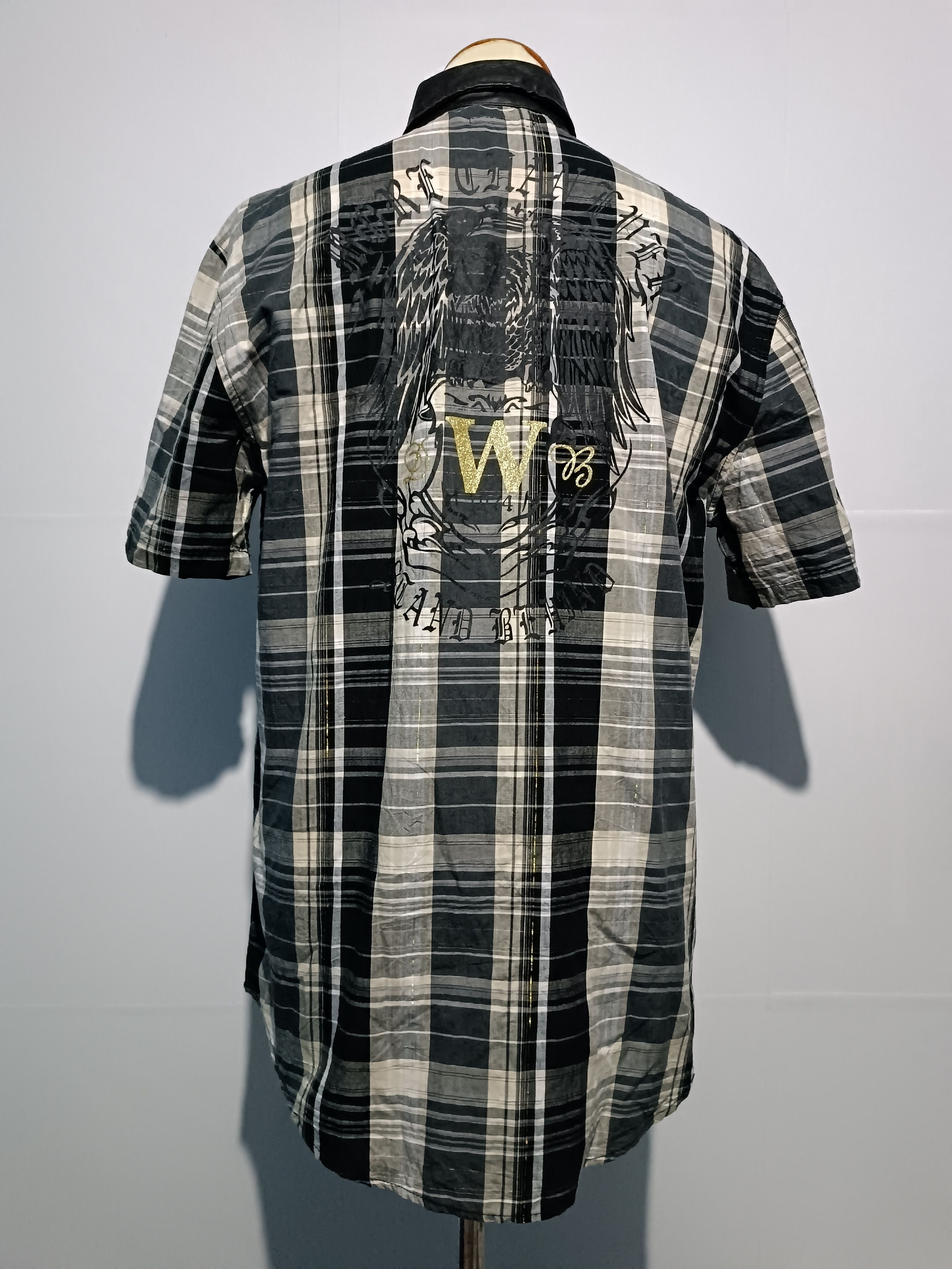 14th Addiction × Japanese Brand Japanese Brand Western Style Cotton Faux Leather Shirt Size US L / EU 52-54 / 3 - 6 Thumbnail