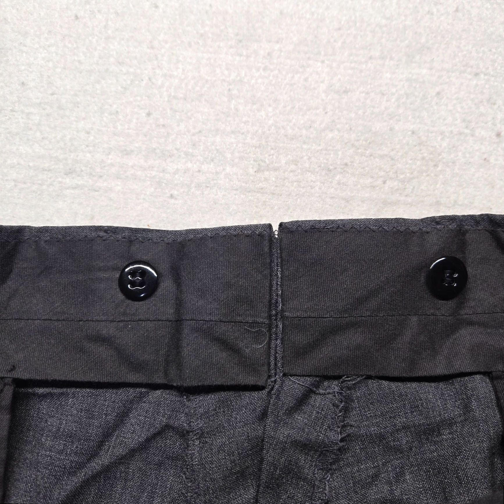 Jos. A. Bank Jos. A. Bank Dress Pants Black Pure Wool Mid-Rise Straight Regular Fit 36 x 30 Mens Size US 36 / EU 52 - 3 Thumbnail