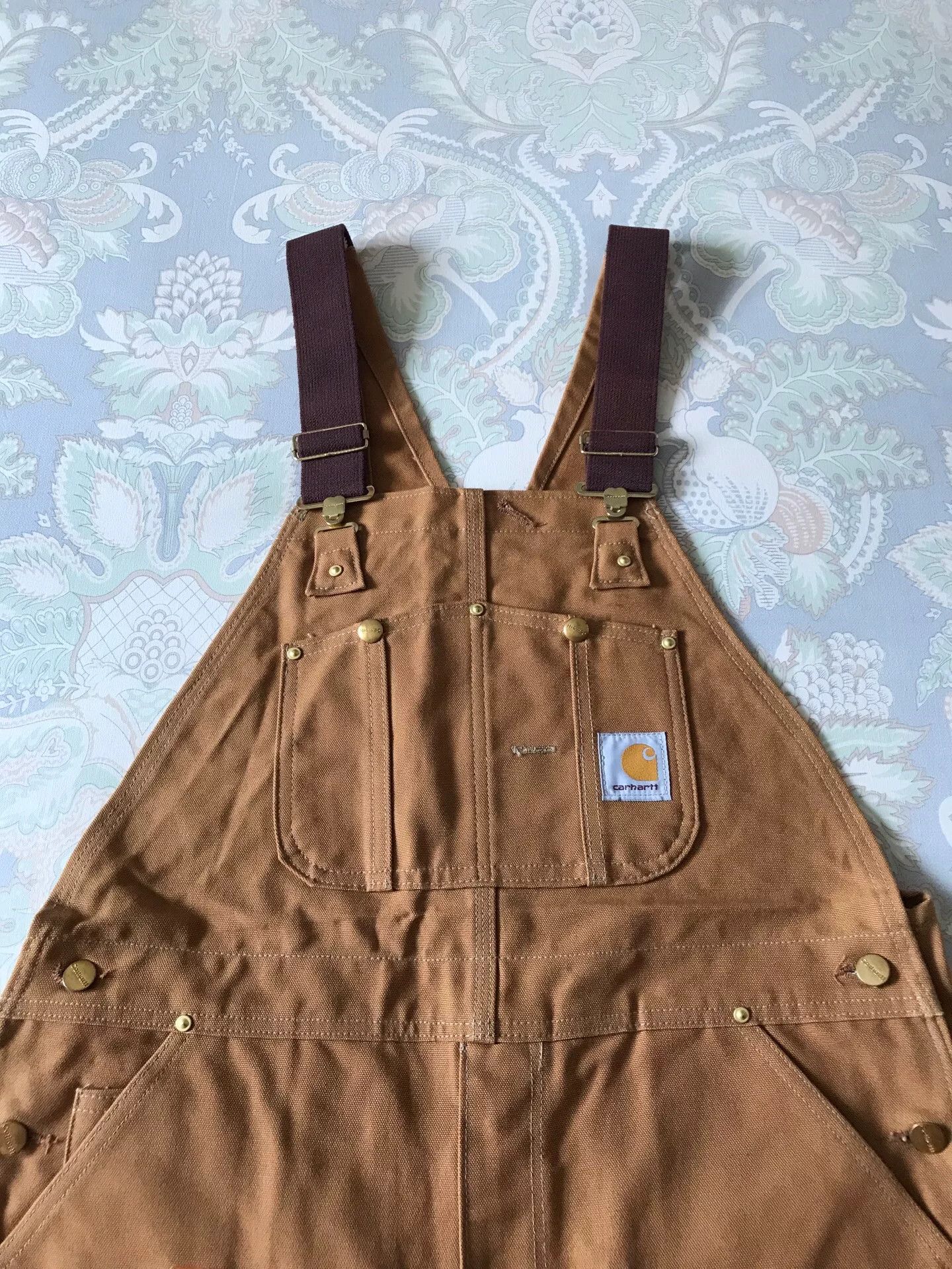 Carhartt Carhartt R01 Brown Overalls W38L30 Size US 38 / EU 54 - 1 Thumbnail