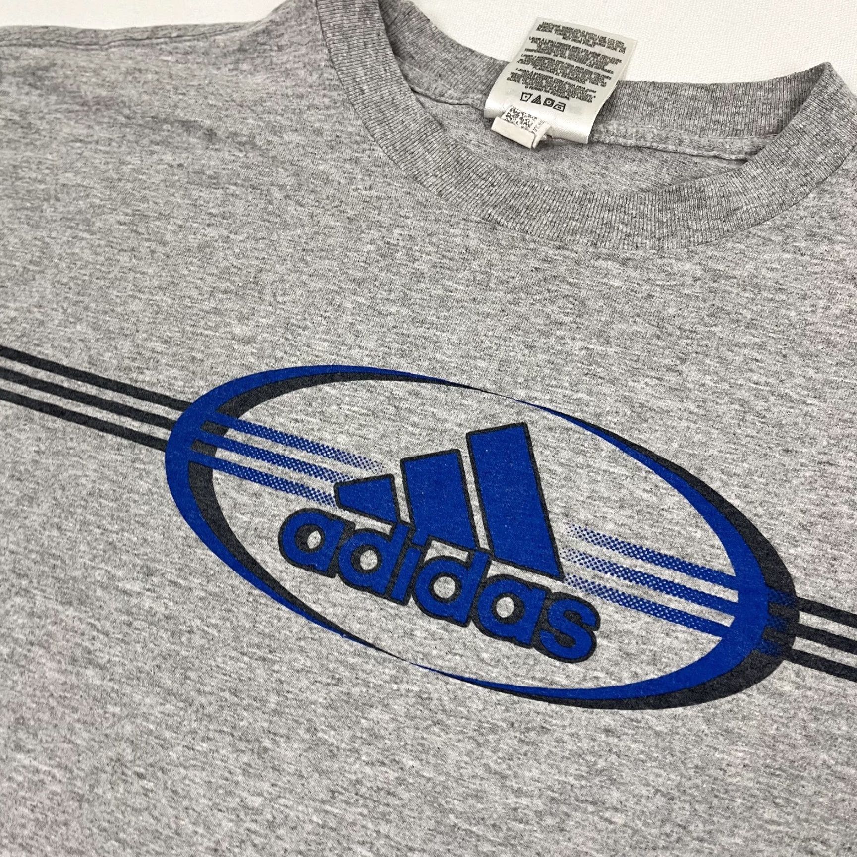 Adidas VINTAGE adidas Shirt Mens Small Gray Soccer Big Logo Retro Graphic Tee Long Sleeve Size US S / EU 44-46 / 1 - 2 Thumbnail