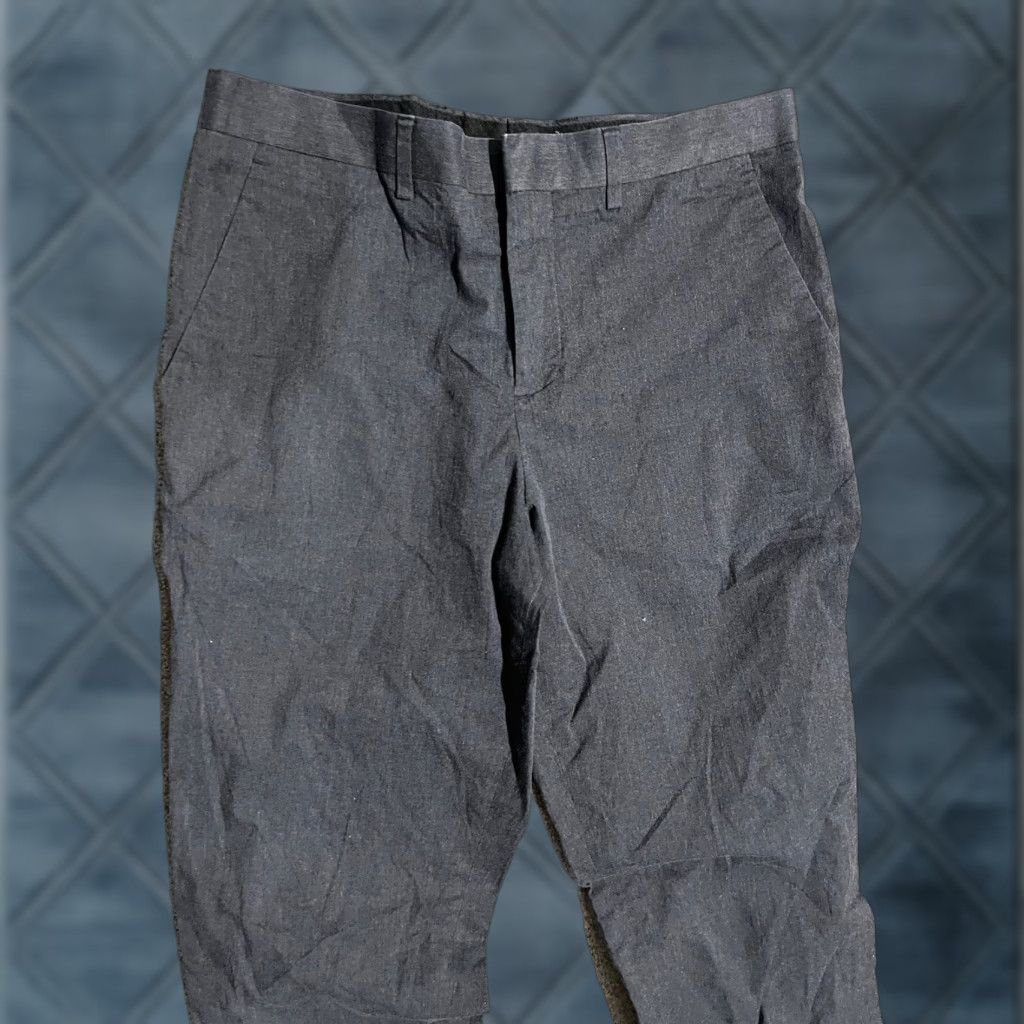 Express Express Mens Stretch Dress Pants Solid Gray 30x32 Size US 30 / EU 46 - 1 Thumbnail