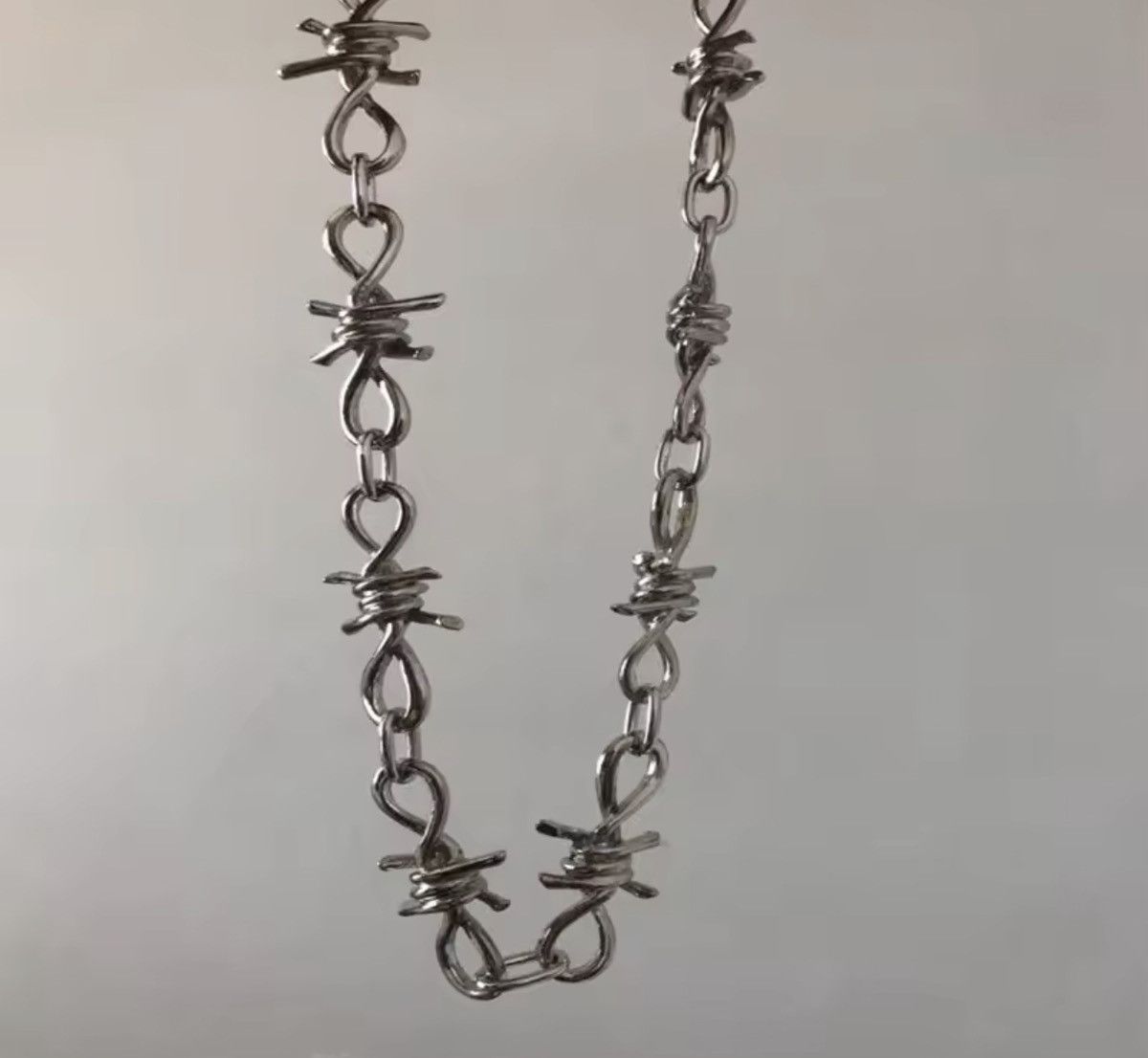 Japanese Brand Barbed Wire Choker Necklace Grunge Size ONE SIZE - 3 Thumbnail