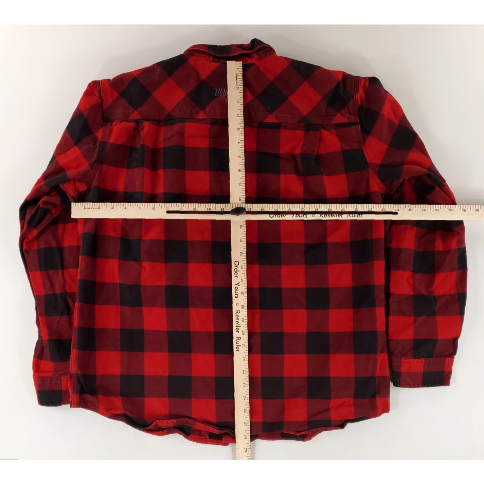 Vintage Milwaukee Gridiron Button Up Shirt Buffalo Check Flannel Red Black Mens XL Size US XL / EU 56 / 4 - 7 Thumbnail