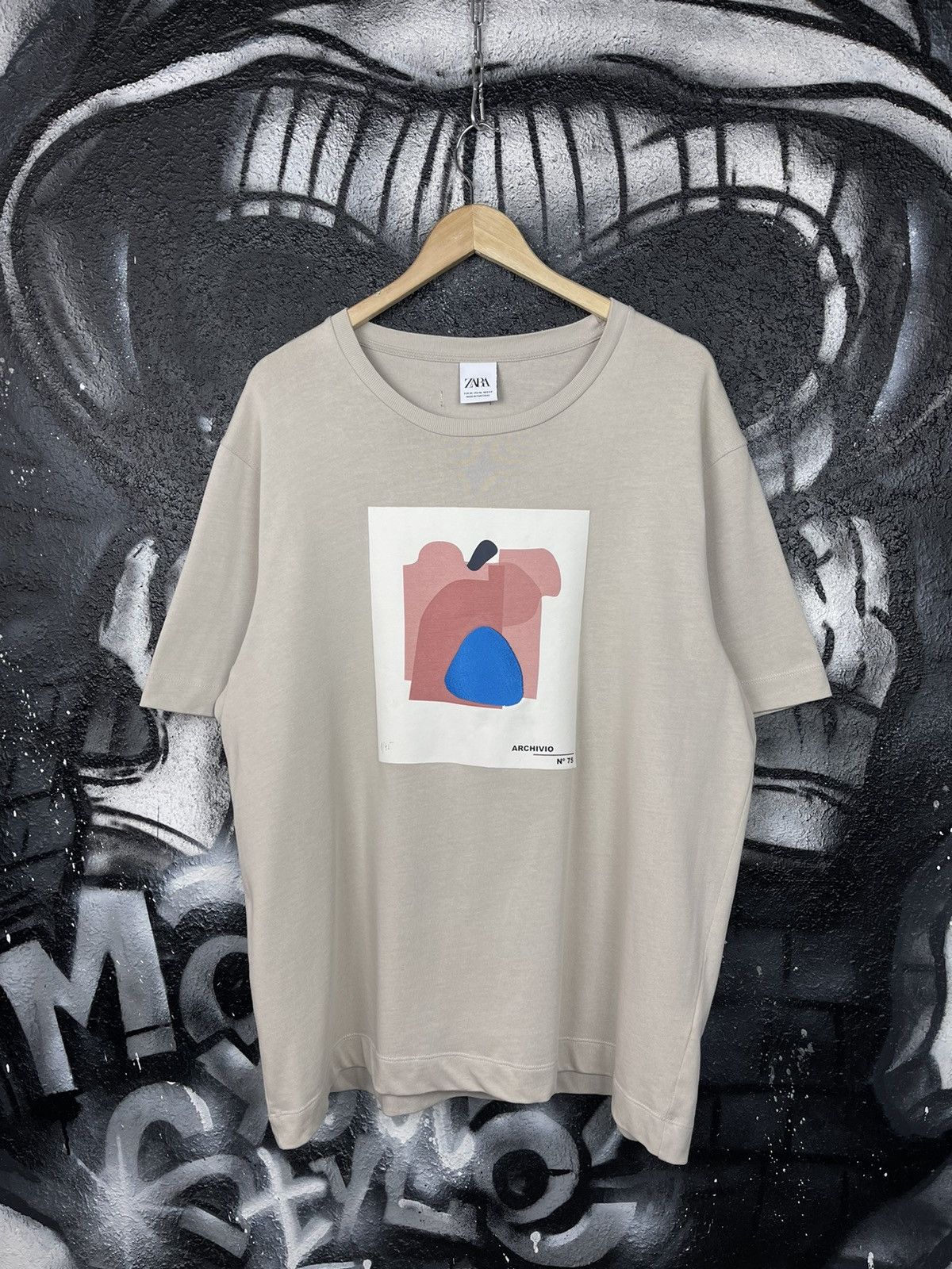 Zara Zara Art Archivio Abstract Logo T-Shirt Men’s Size XL Size US XL / EU 56 / 4 - 2 Thumbnail