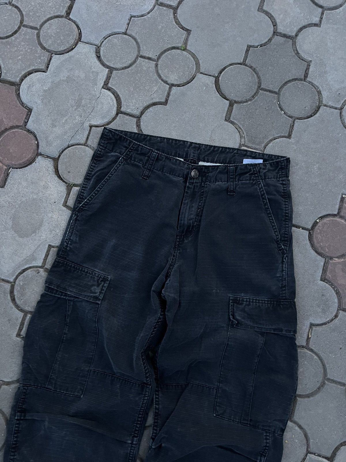 Carhartt × Carhartt Wip × Vintage Vintage Carhartt Wip Faded Regular Cargo Pant Y2K Size US 32 / EU 48 - 4 Thumbnail