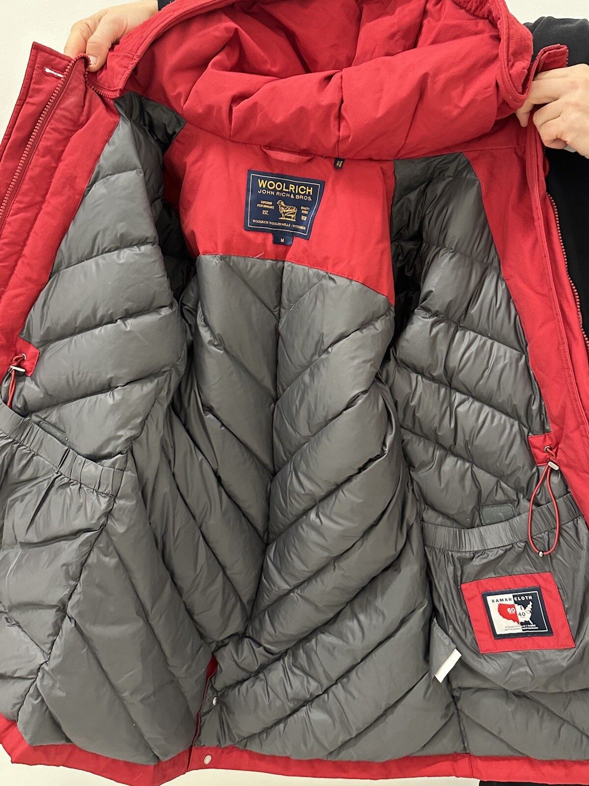 Woolrich Woolen Mills DDP Woolrich Down Puffer Womens Jacket Red size M Size M / US 6-8 / IT 42-44 - 19 Thumbnail