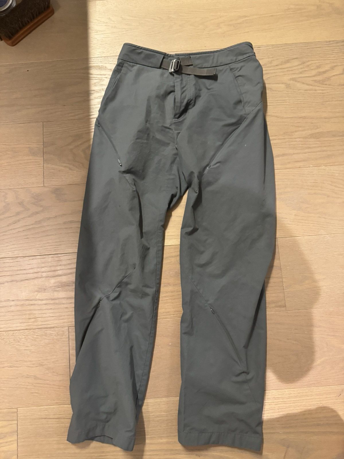 Pre-owned Post Archive Faction Paf Post Archive Faction Multi Zip Trail Pants Small / 30 In Green