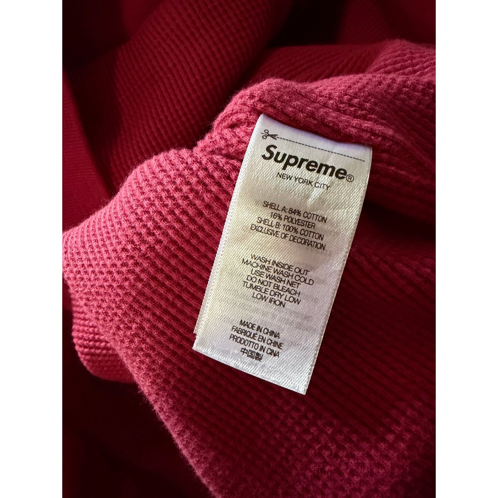 Hysteric Glamour × Supreme Supreme Hysteric Glamour Thermal Zip Up Hooded Sweatshirt Size US M / EU 48-50 / 2 - 5 Thumbnail