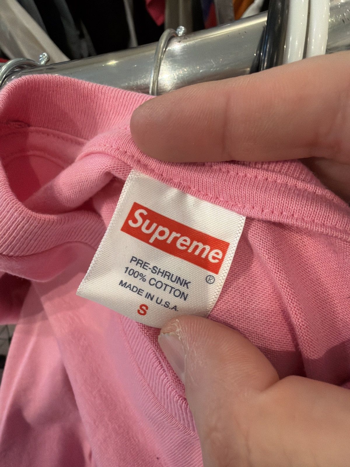 Supreme Supreme sticker t shirt pink Size US S / EU 44-46 / 1 - 3 Thumbnail