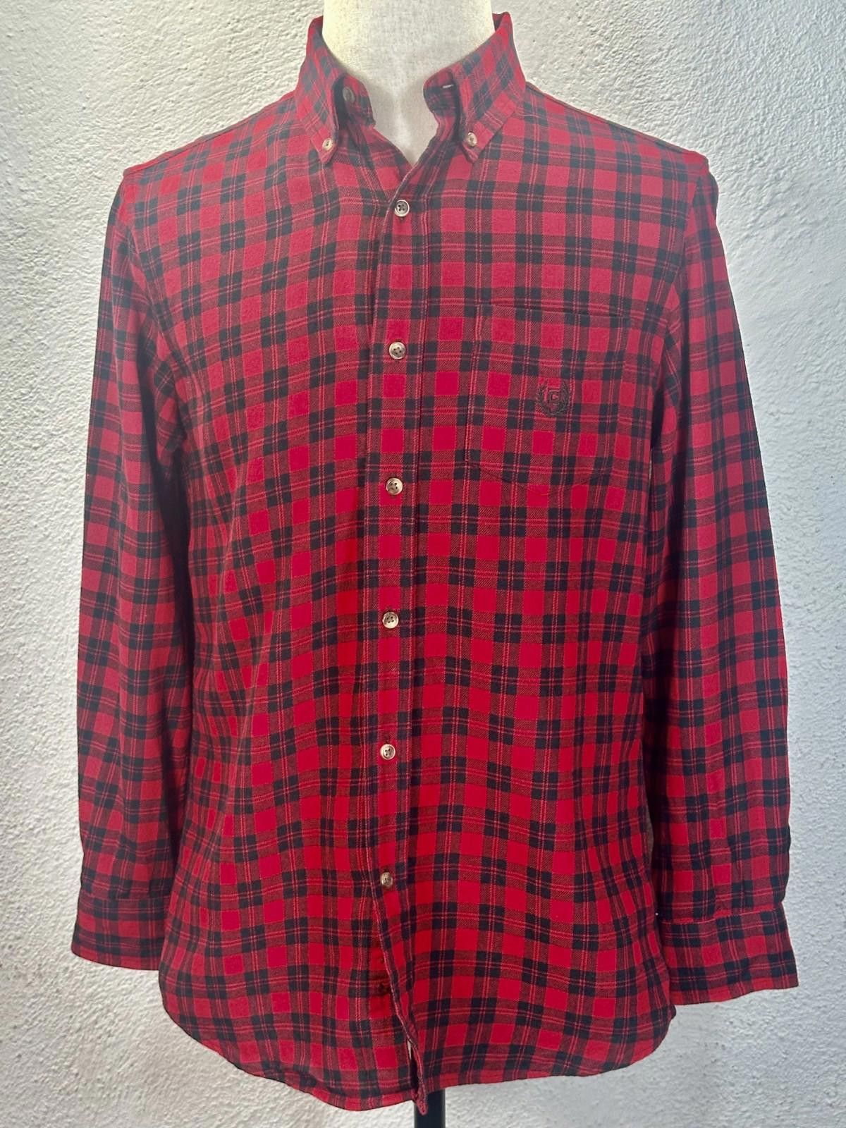 Chaps Chaps Men's Small Red Brushed Flanned Button Down Shirt Size US S / EU 44-46 / 1 - 1 Thumbnail